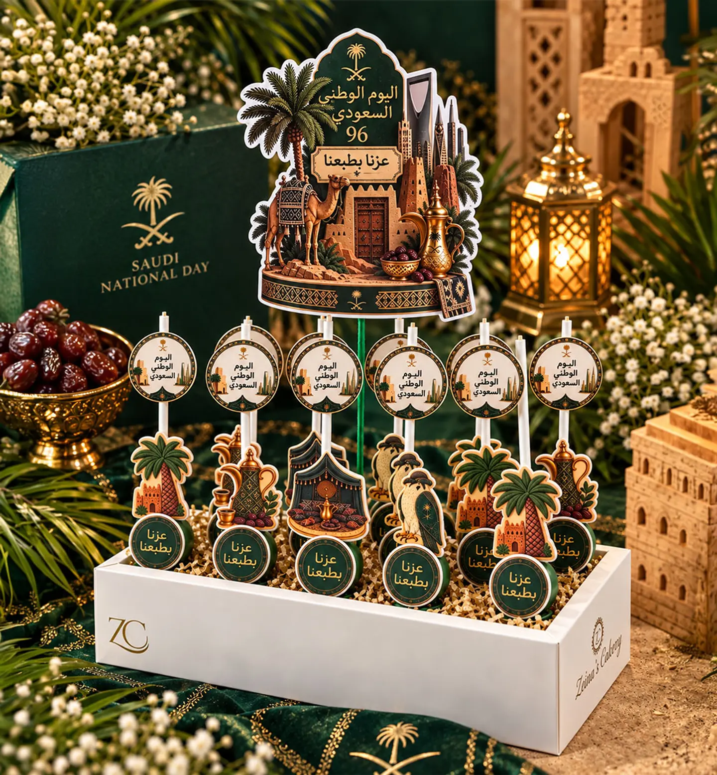 National Day Cake Pops Stand 12 Pcs