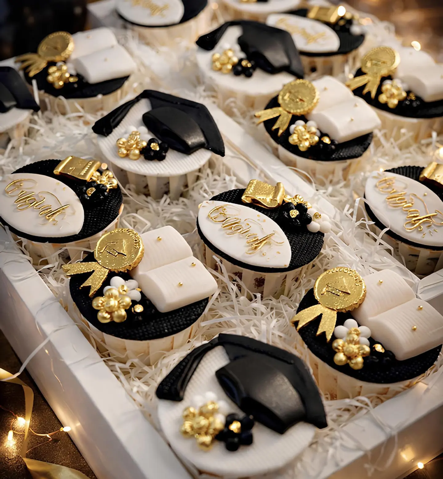 Graduation Cupcake   1 Pcs