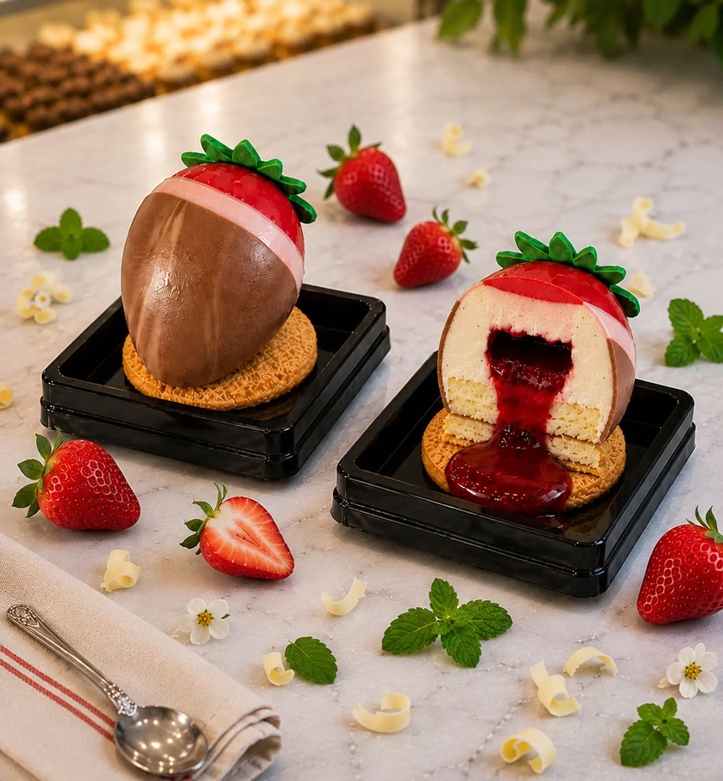 Strawberry Mousse Cake