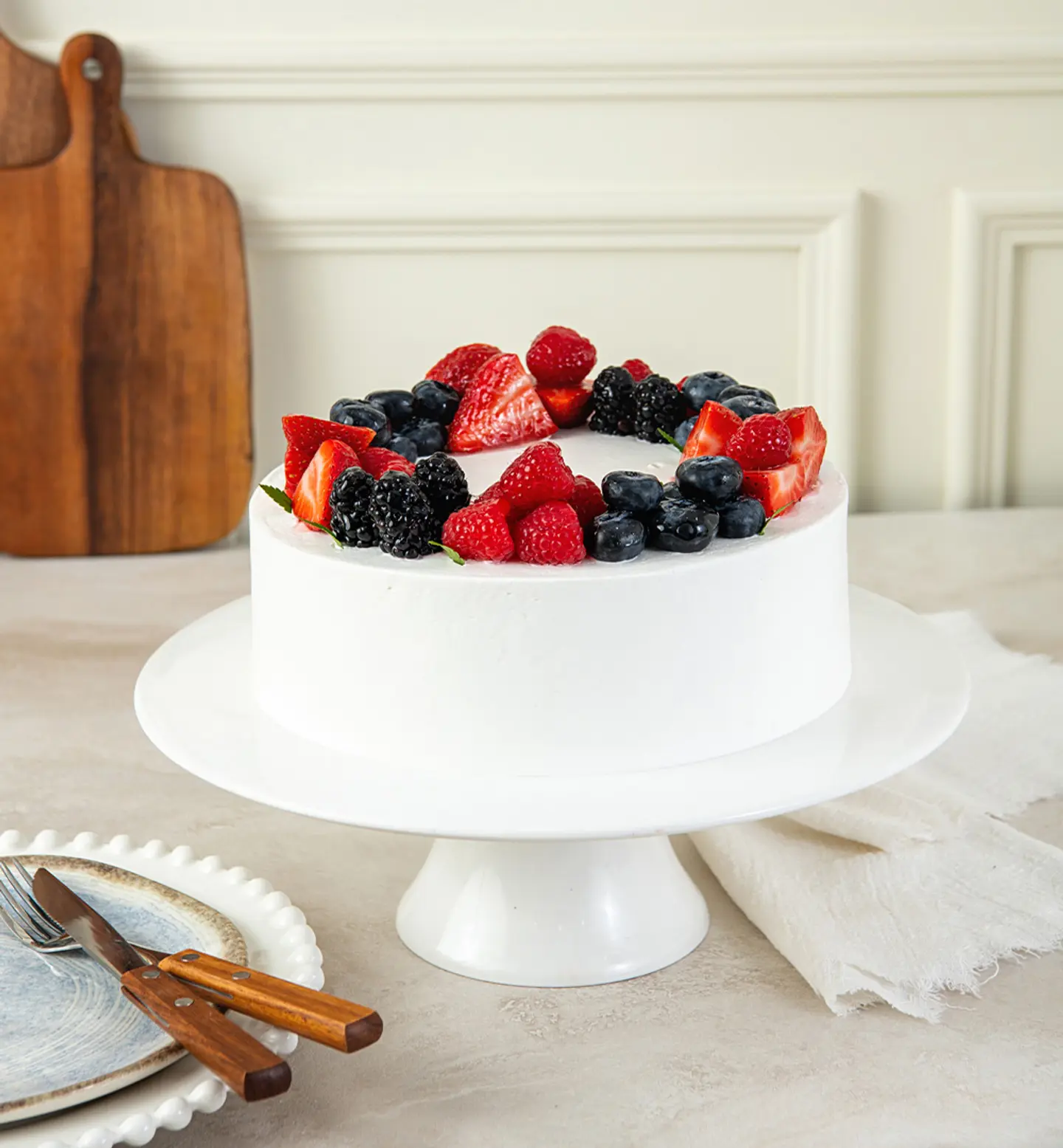 كيكة الفكتوريا 8 انش الفاكهة