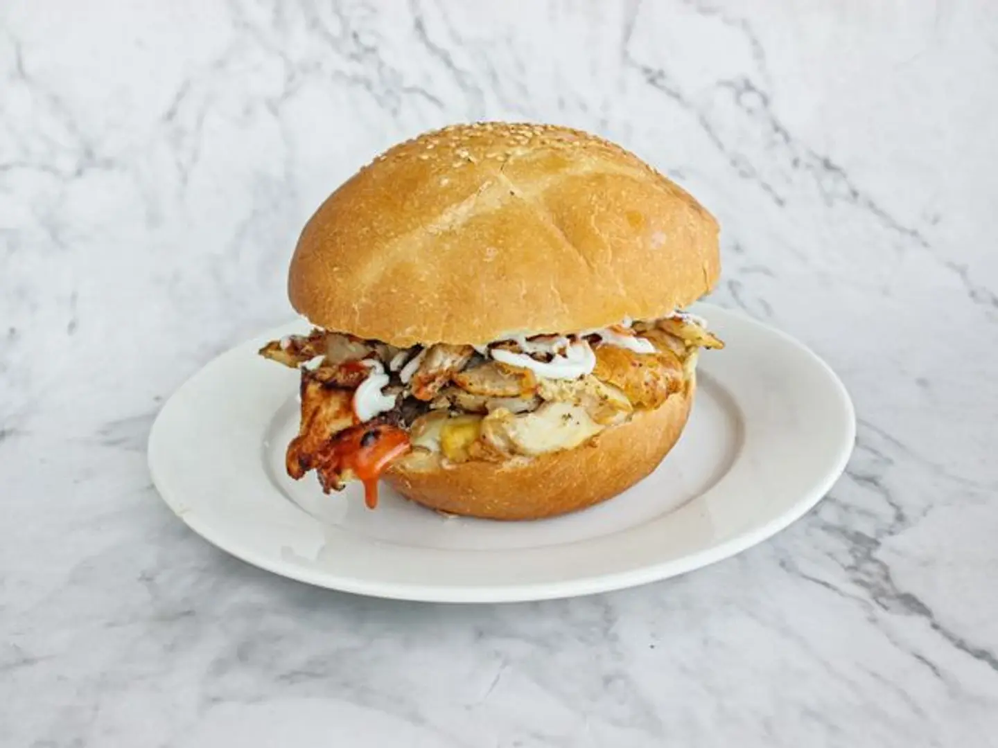 Chicken Burger Shawarma