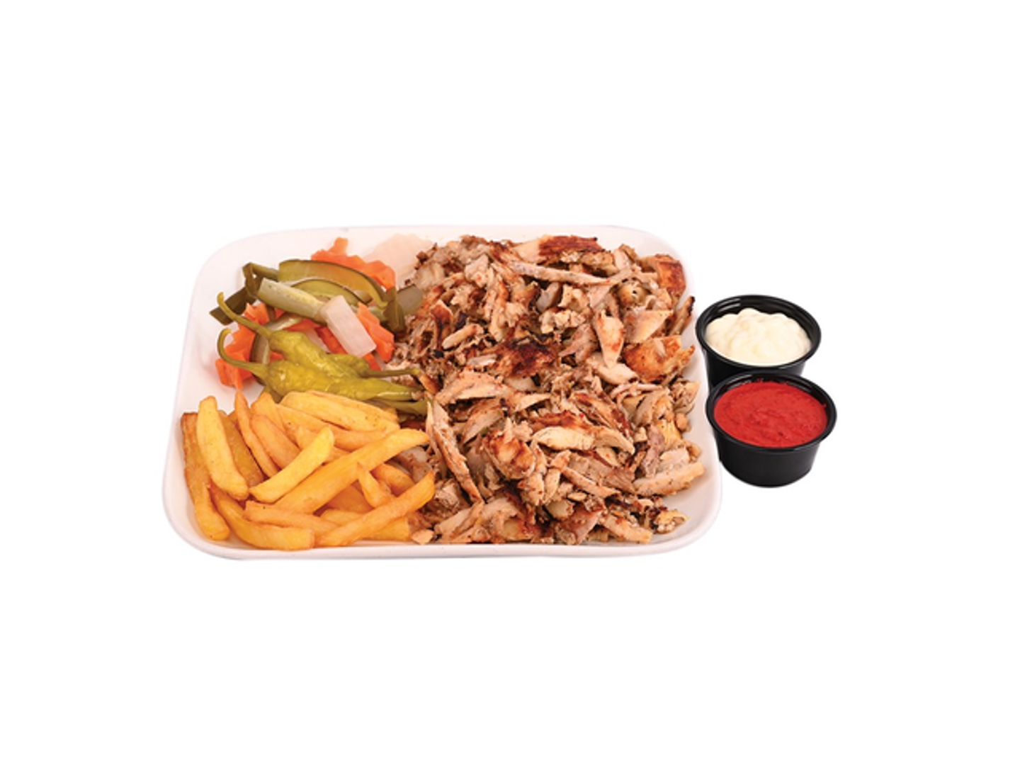 Large Chicken Shawerma In Shami Saj Bread