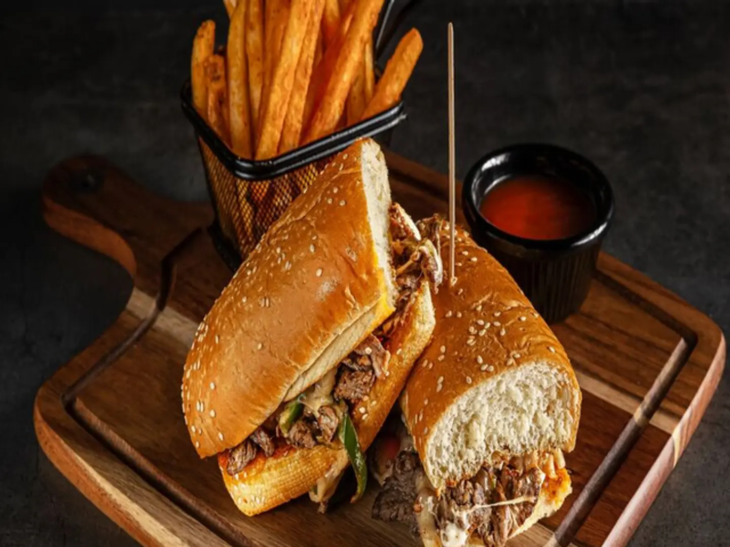 Beef Fajita Sandwich Meal