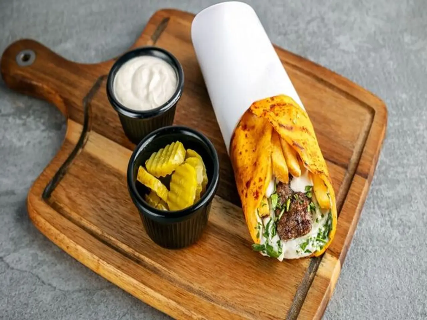Meat Kabab Sandwich Meal