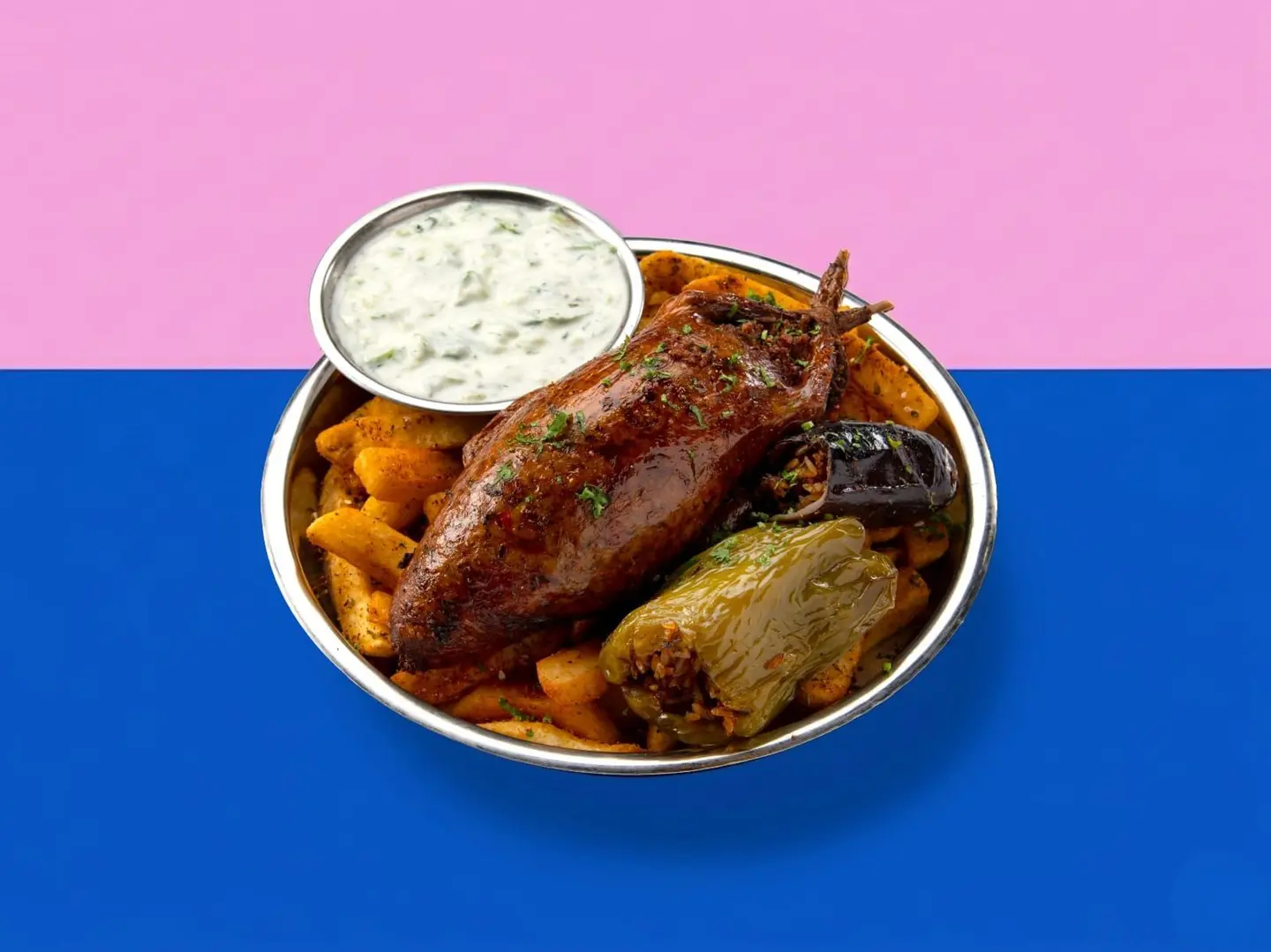 وجبة حمام محشي محشي