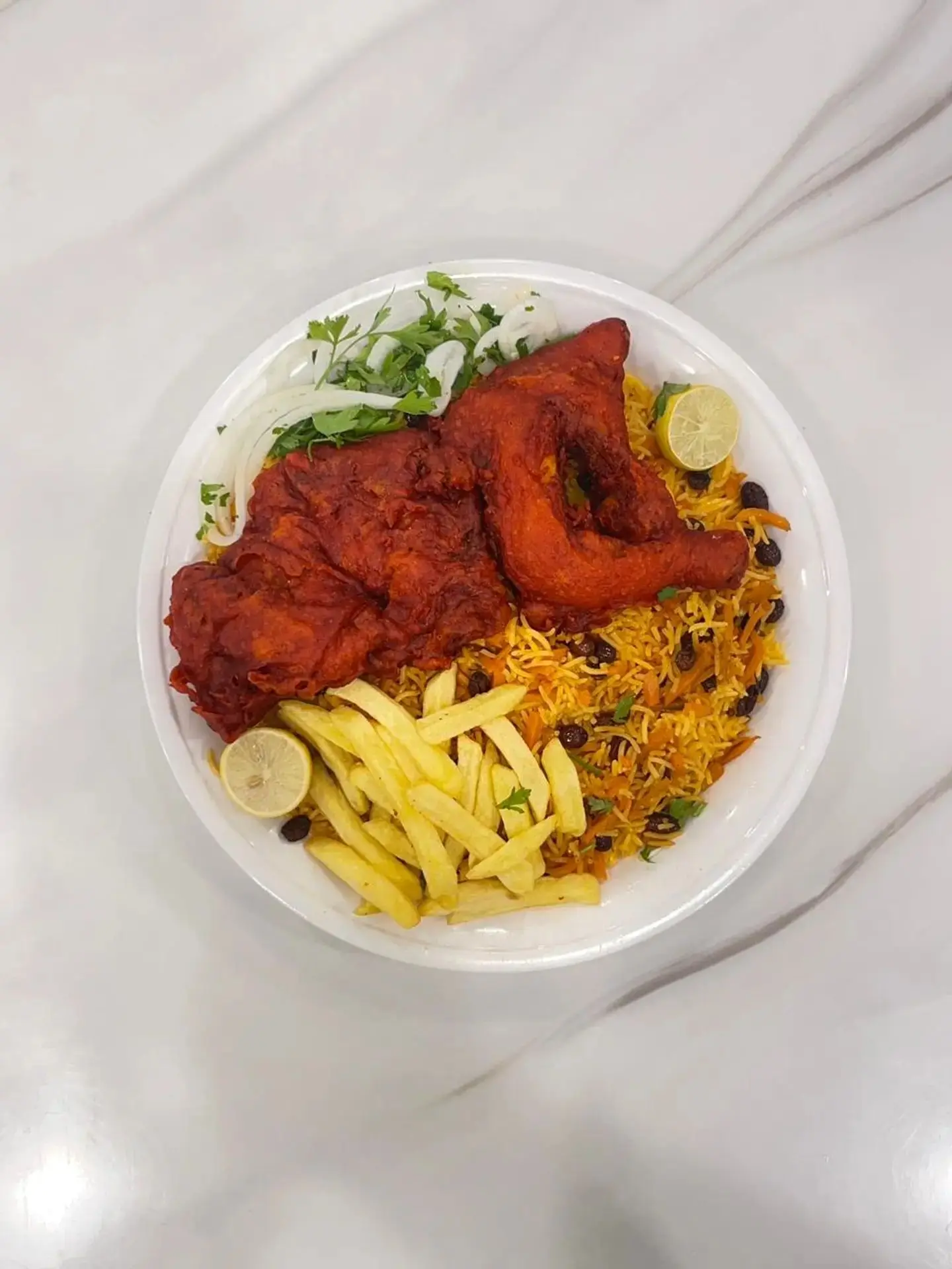 نص مقلي مع الرز