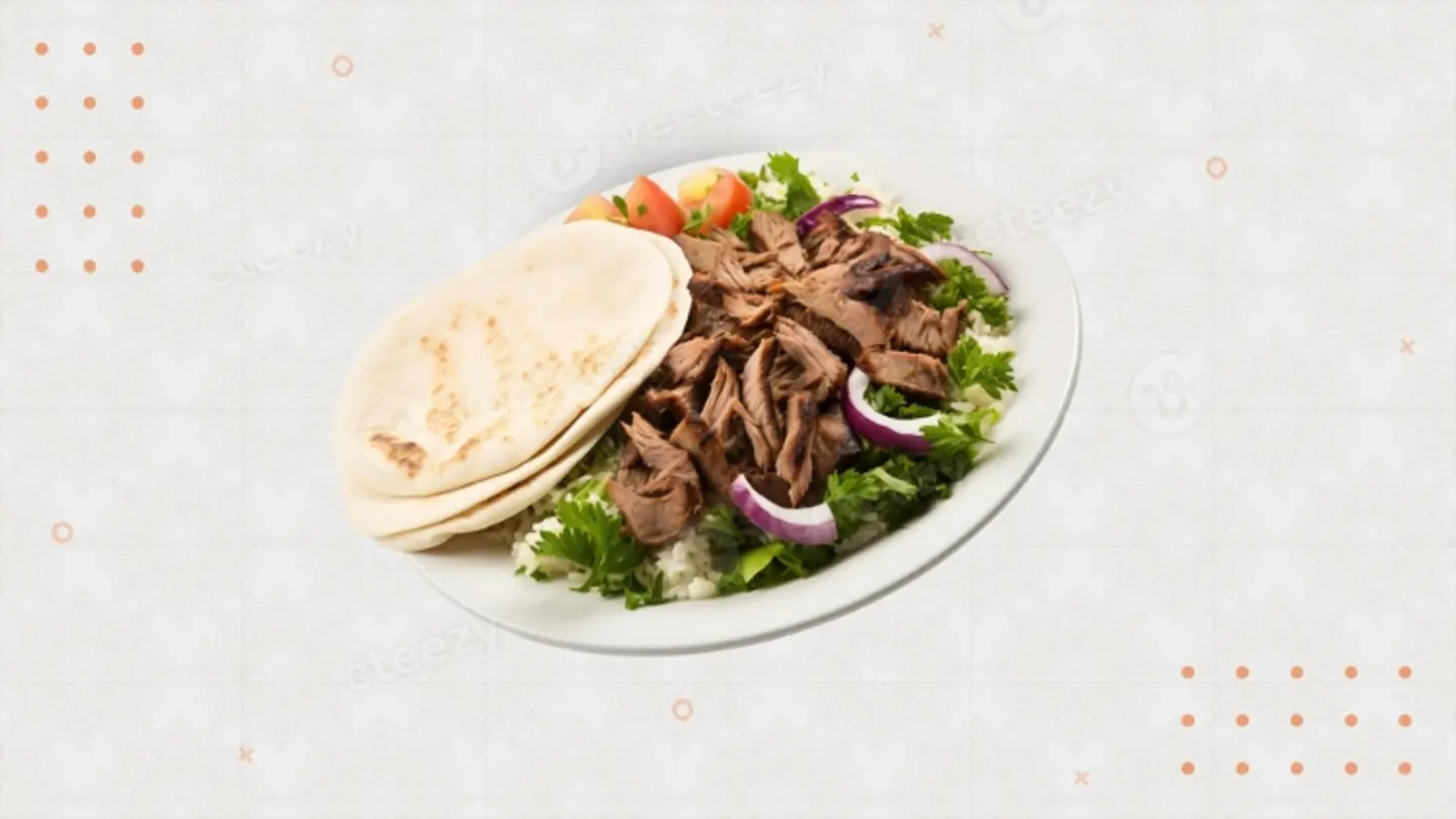 صحن شاورما لحم