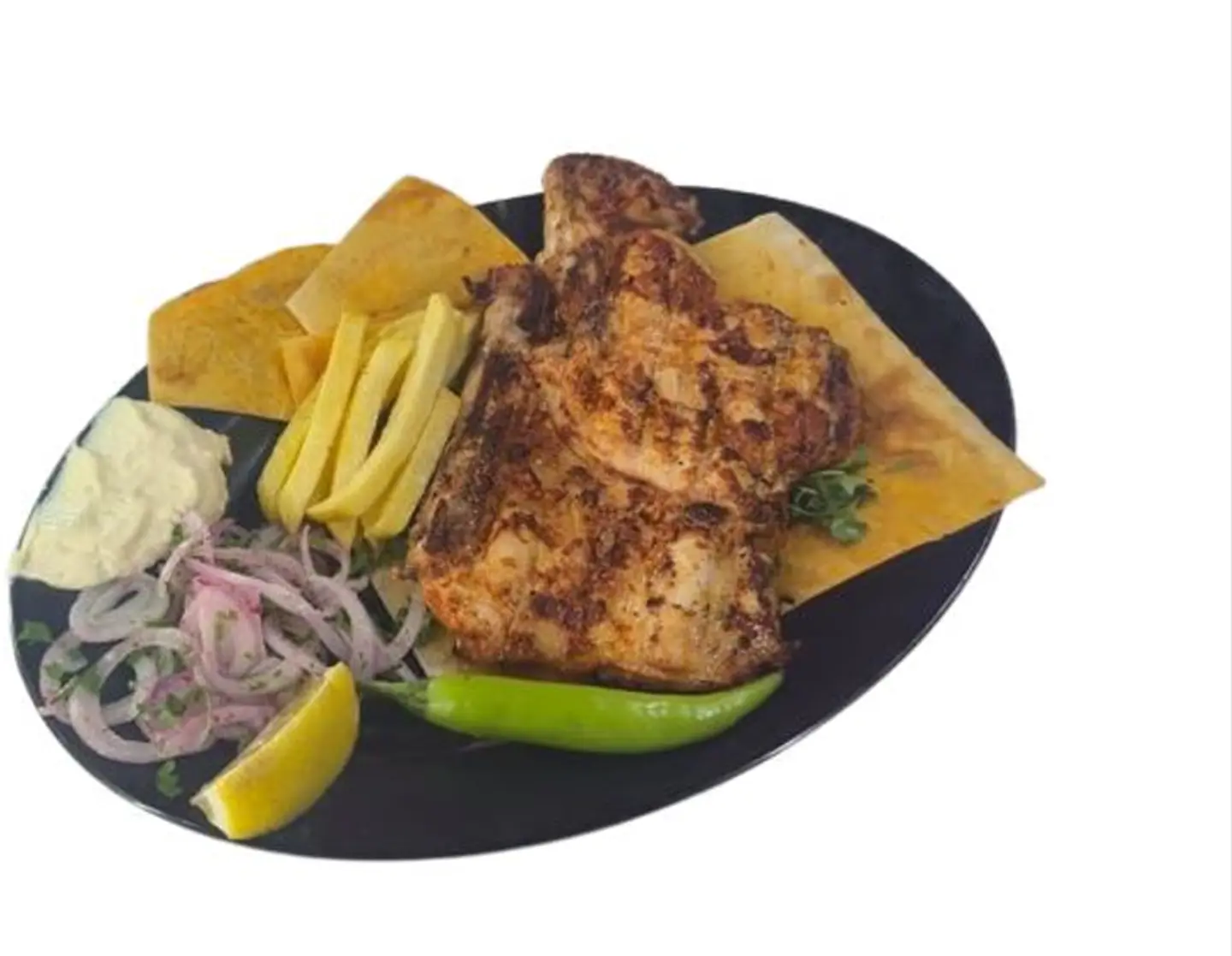 نص دجاج علي الفحم