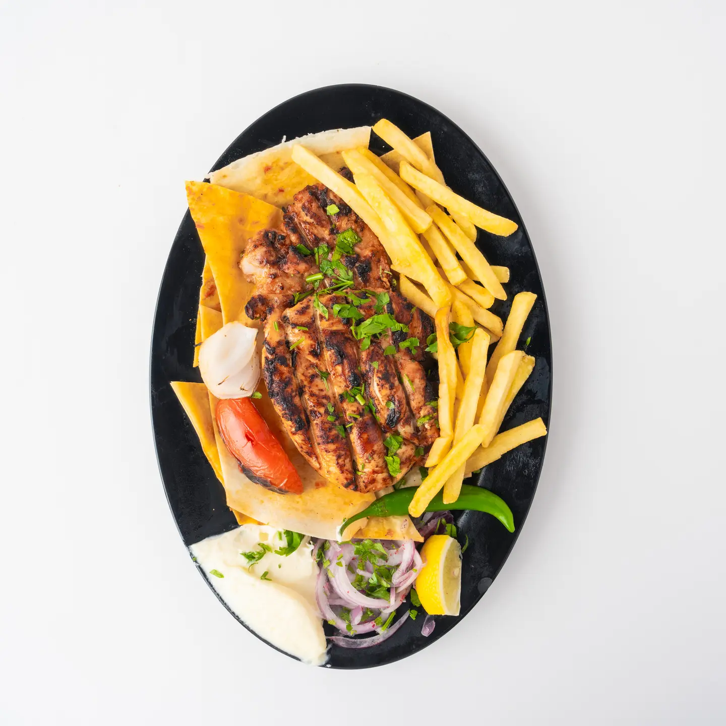 نص دجاج مسحب