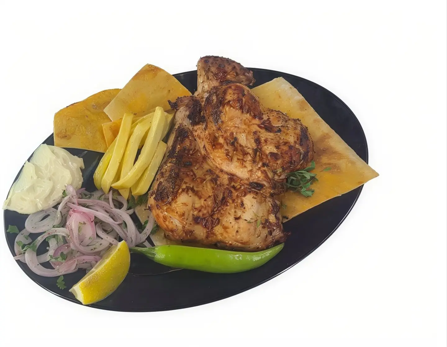 Half Grilled Chicken