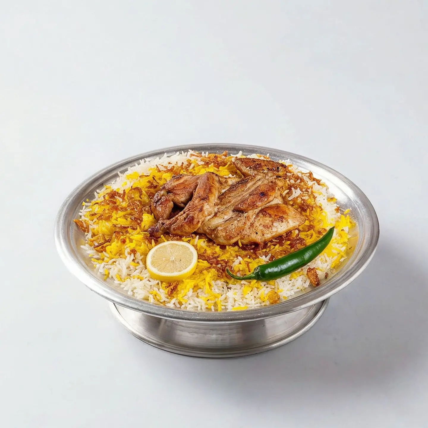 نص دجاج مظبي مع الرز