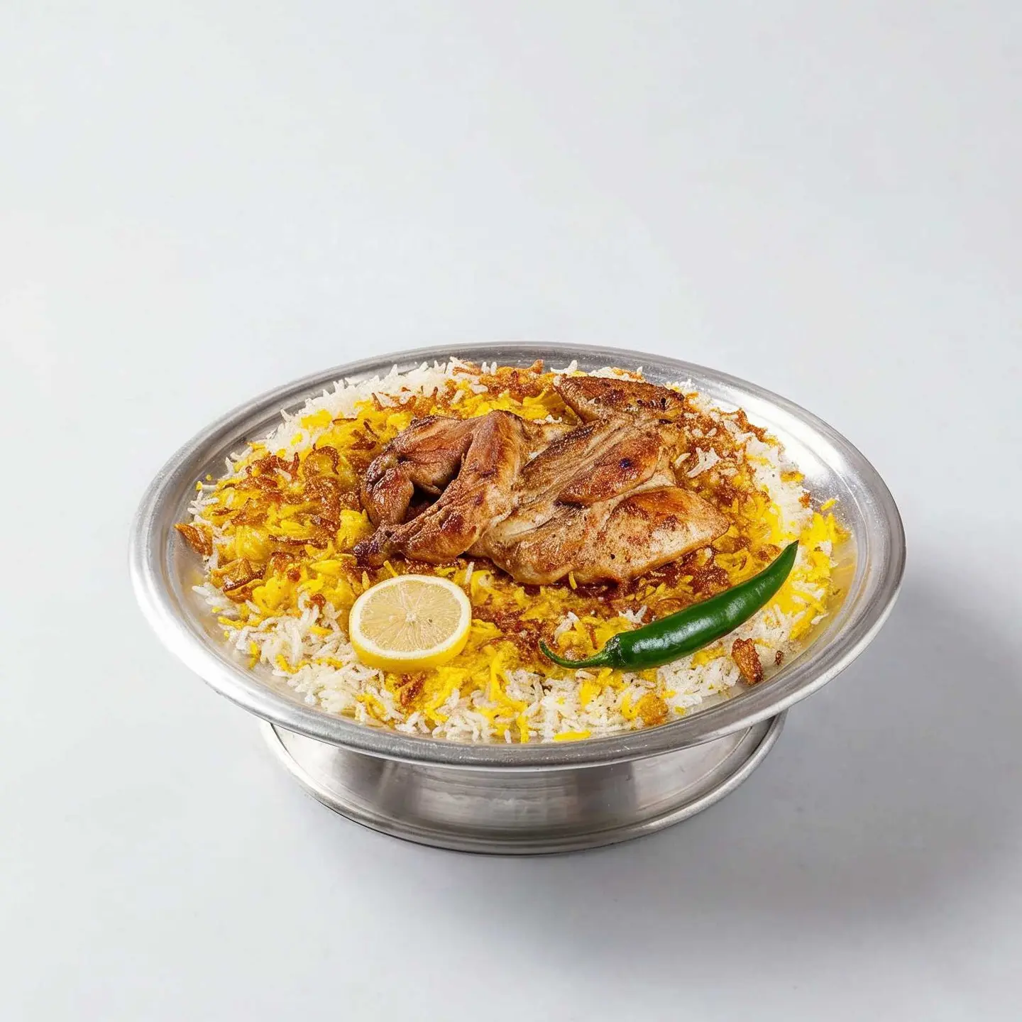 نص دجاج مظبي مع الرز