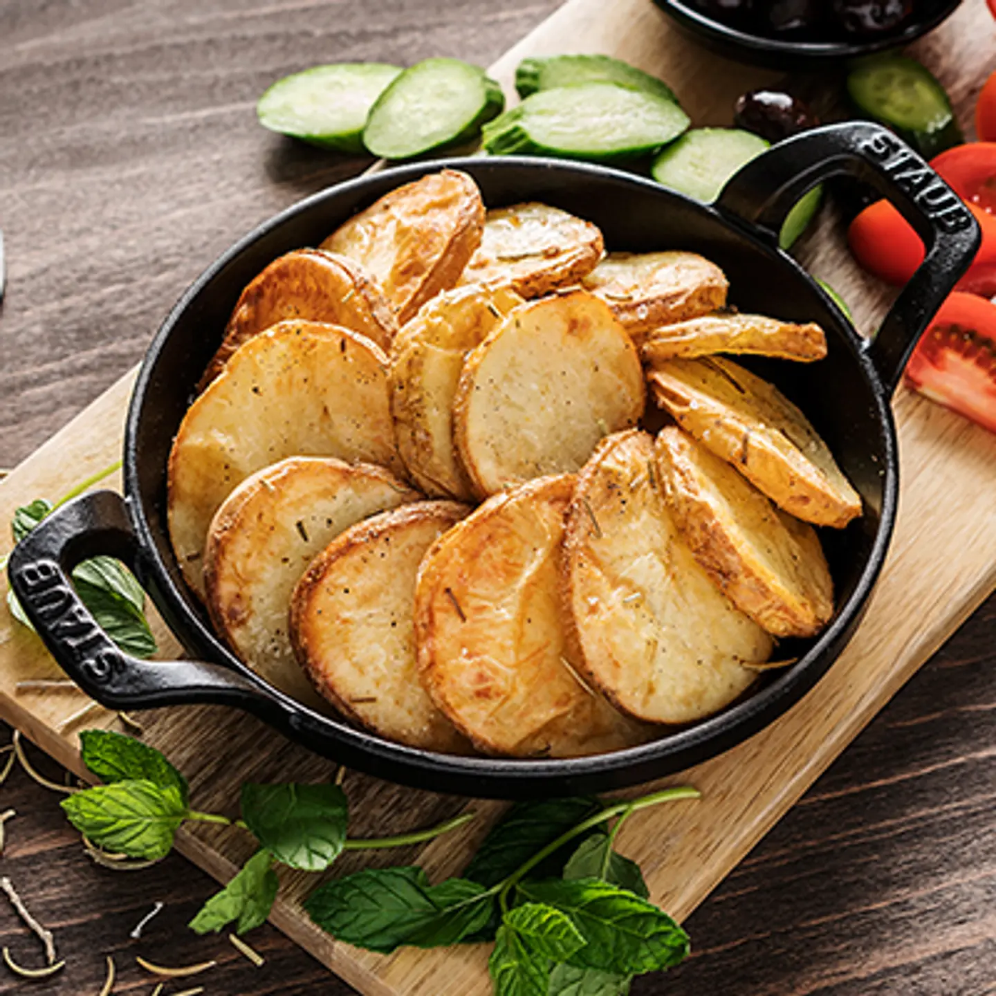 Potato In The Pan