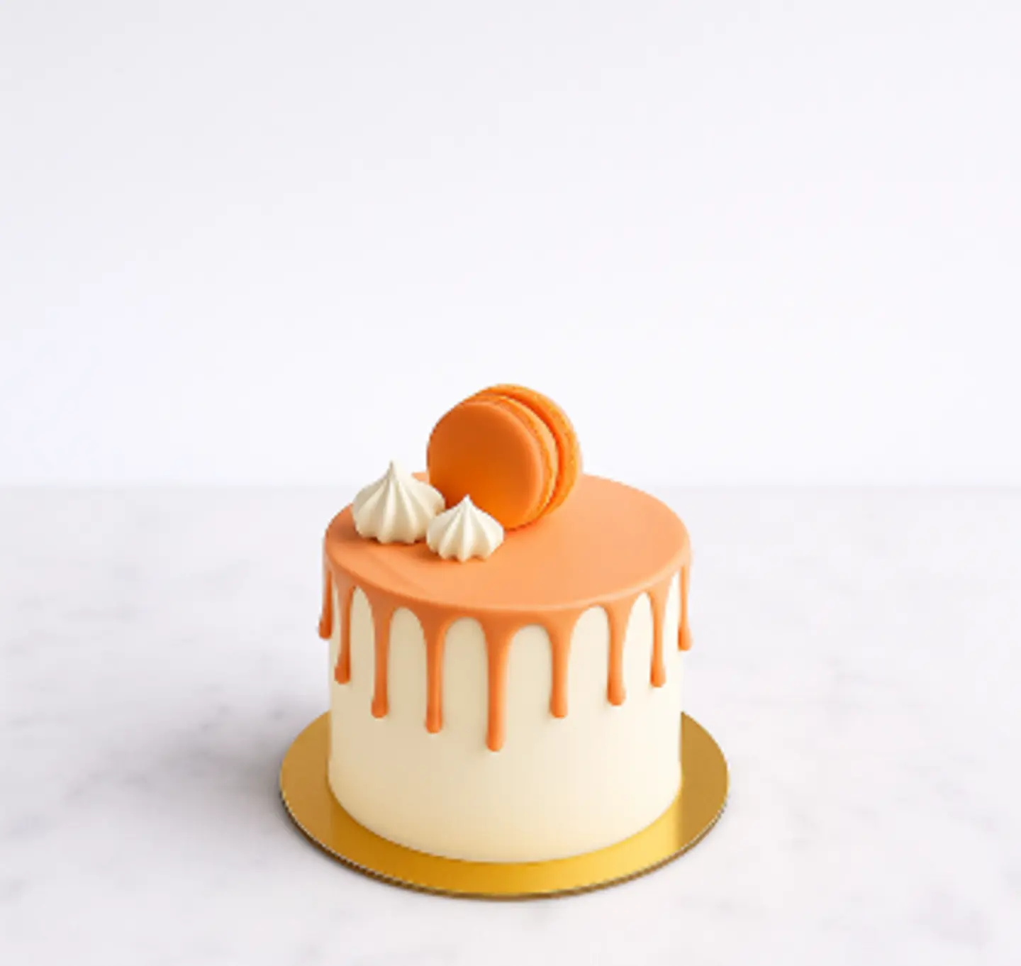 Orange Macaron Cake
