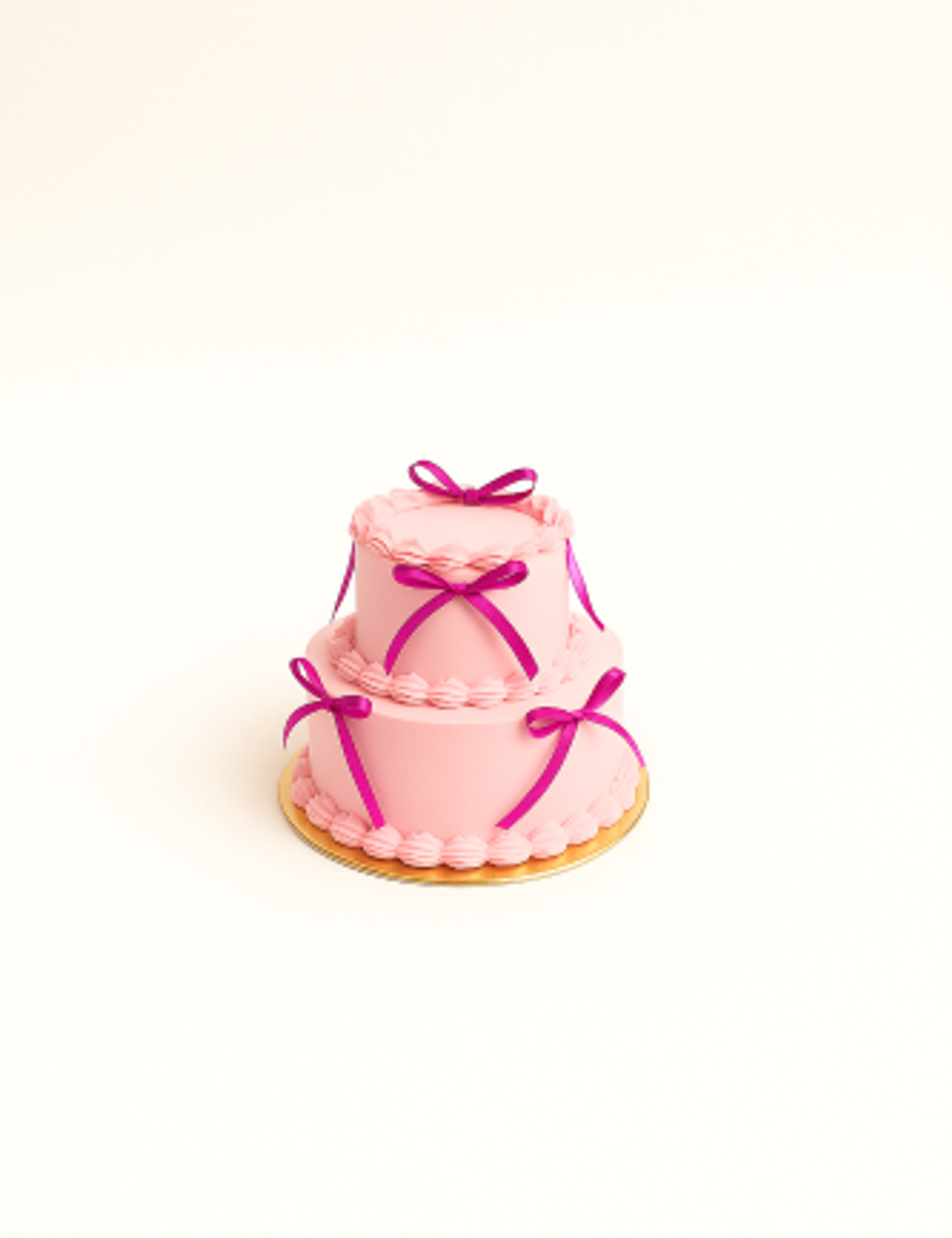Large Pinky Double Cake