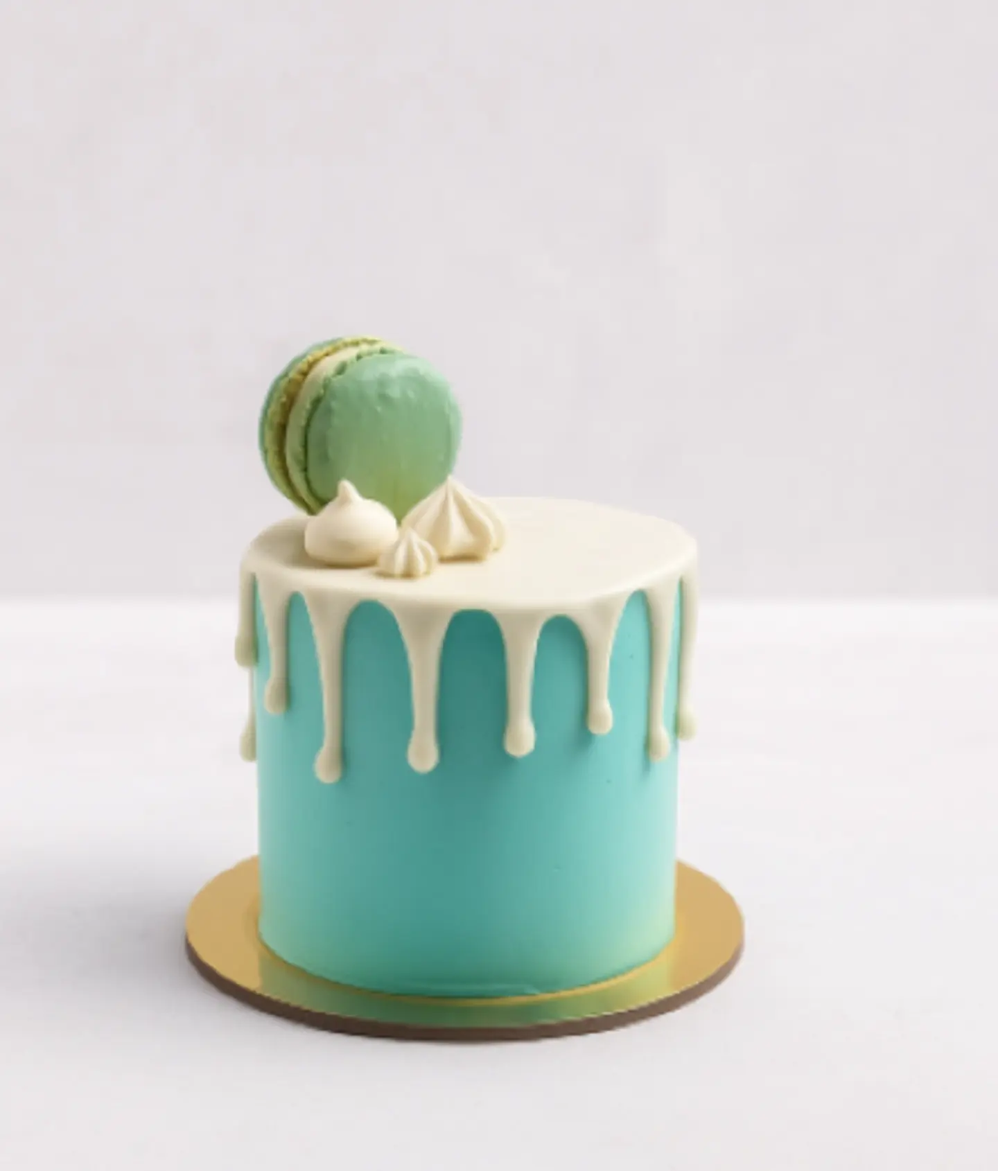 Blue Sky Macaron Cake
