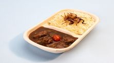 لحم مع الأرز