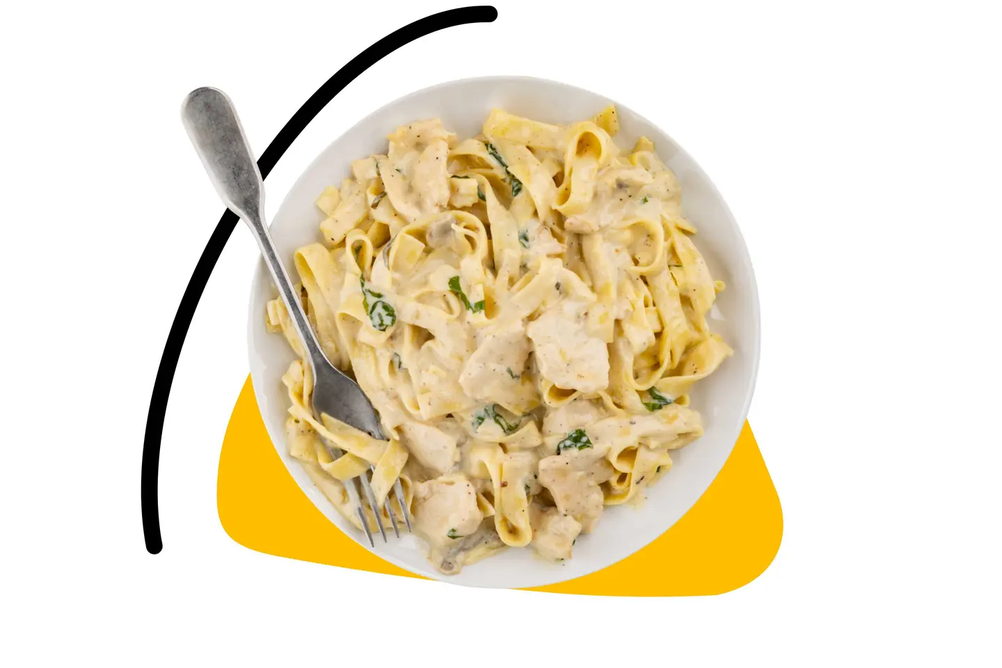 Chicken Alfredo Tagliatelle