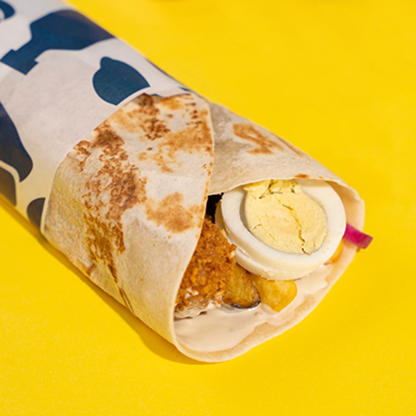 Falafel And Egg Sandwich