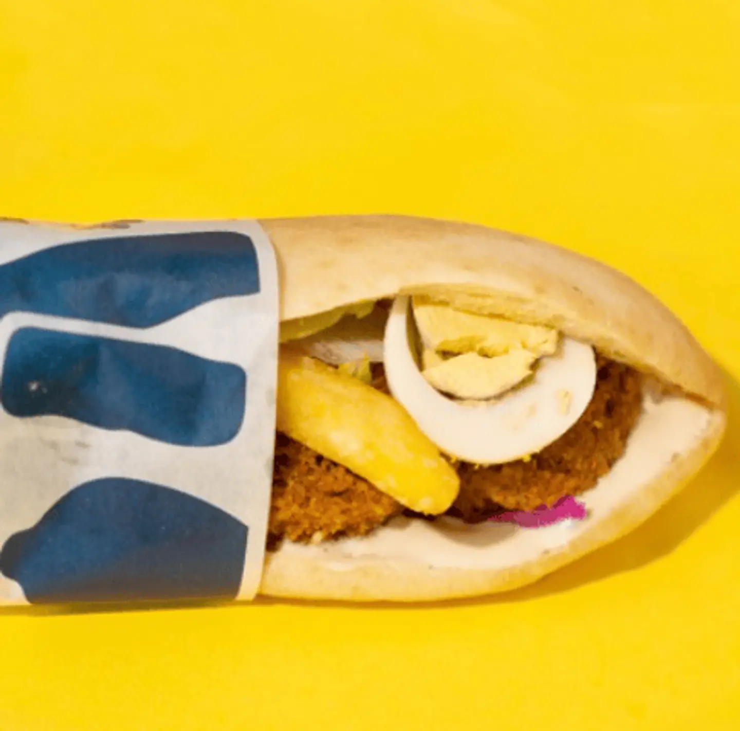 Falafel And Egg Sandwich Iraqi