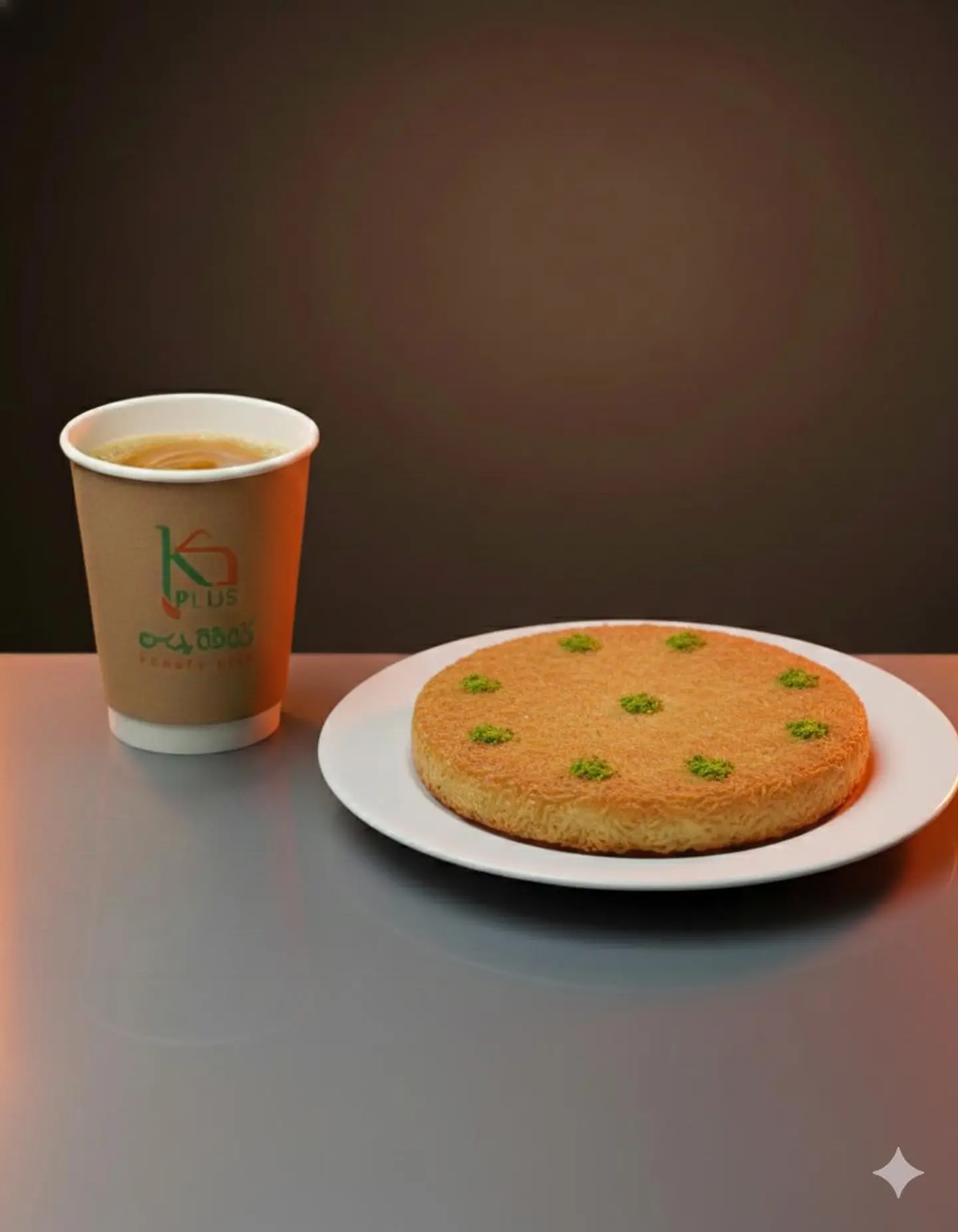 Mini Kunafa Combo With Saudi Coffee