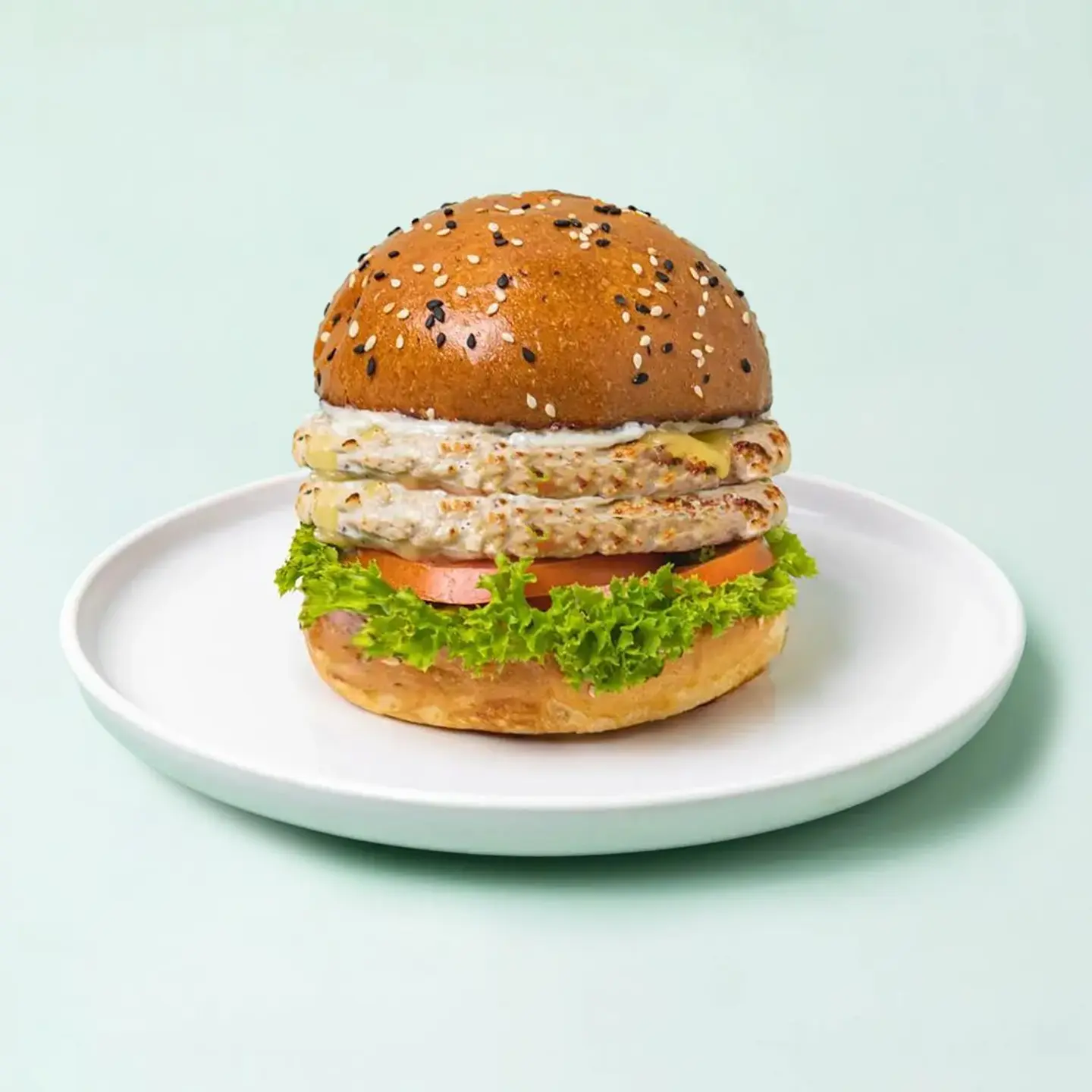 High Protein Grilled Chicken Burger