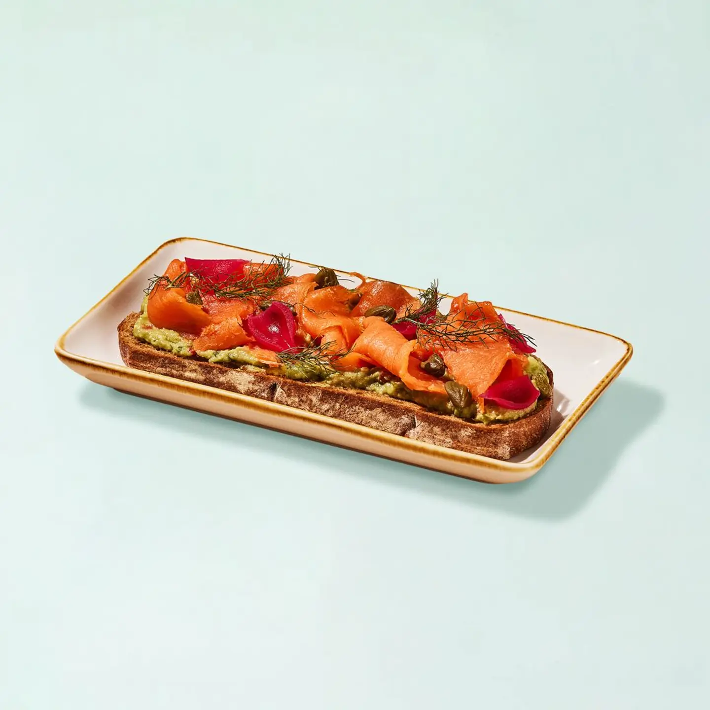 Smoked Salmon & Pesto Toast