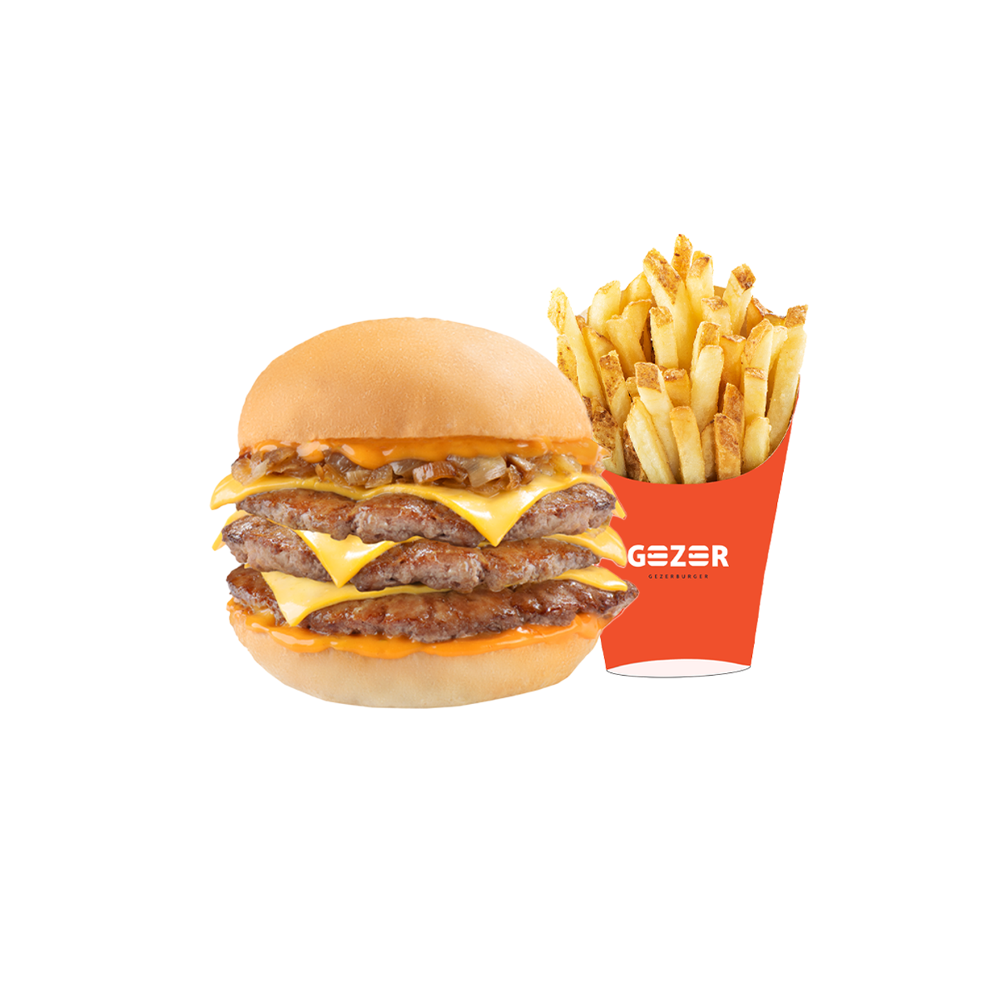 Triple Caramelized With Fries