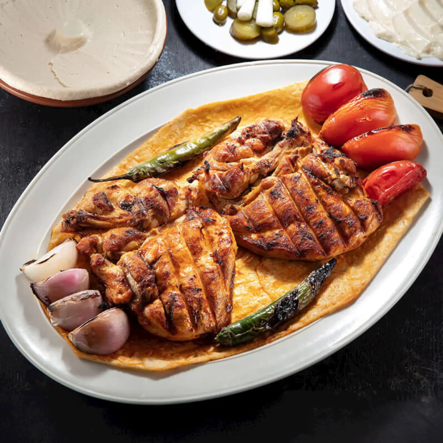 Chicken Grilled On Charcoal