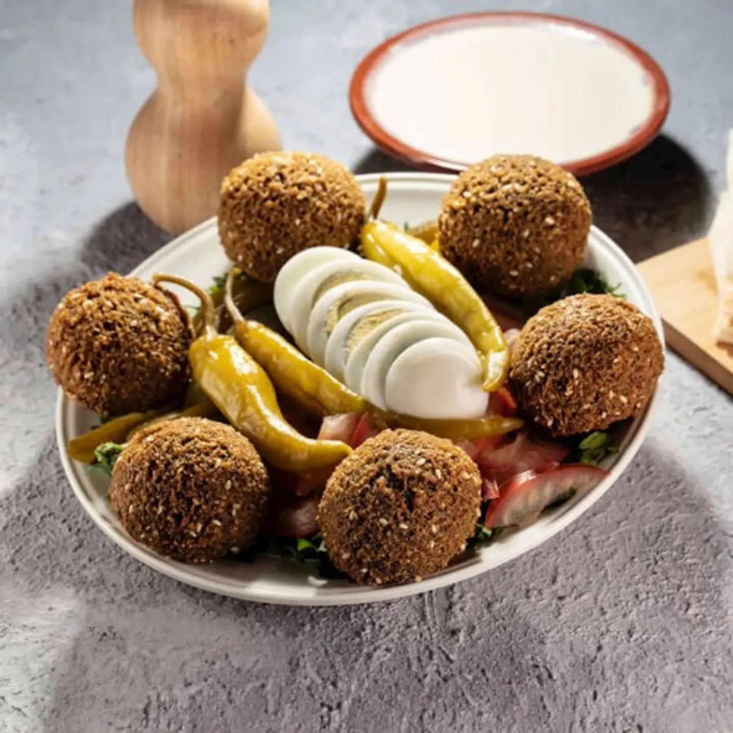 صحن فلافل صغير