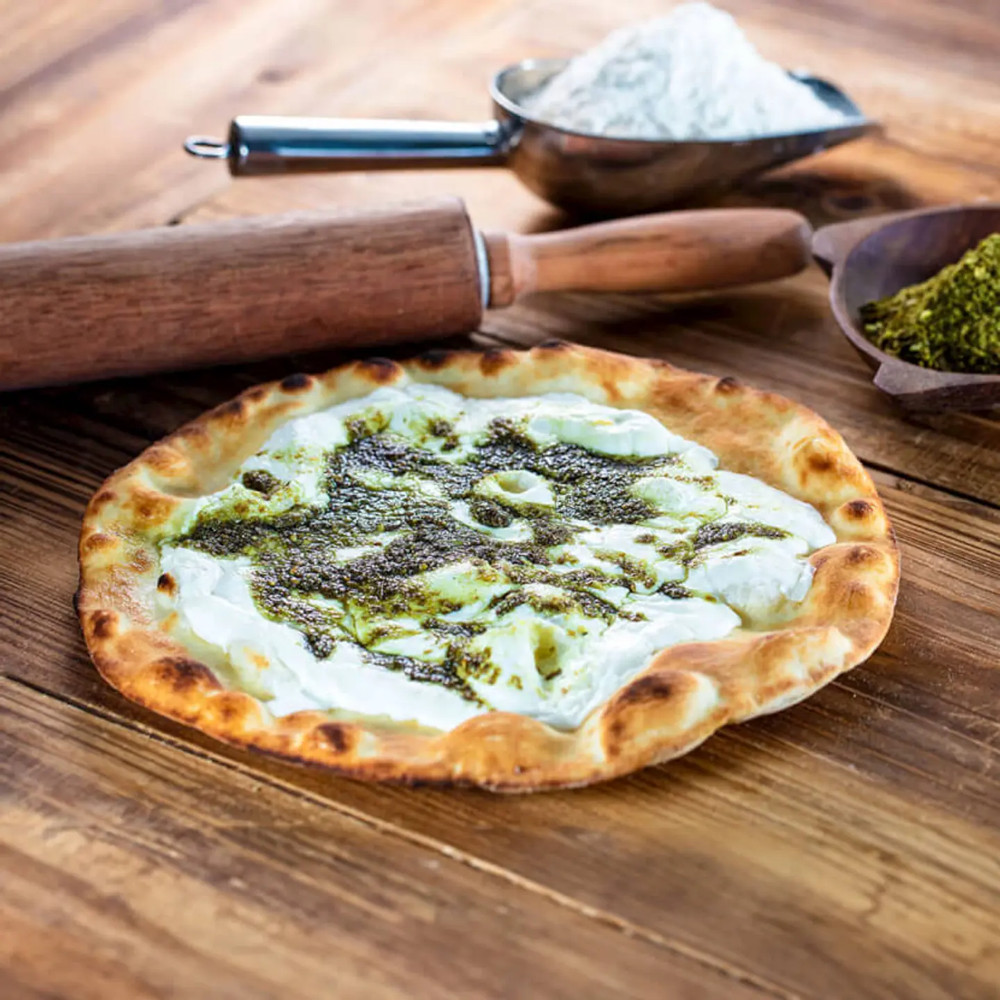 فطيرة لبنة بالزعتر
