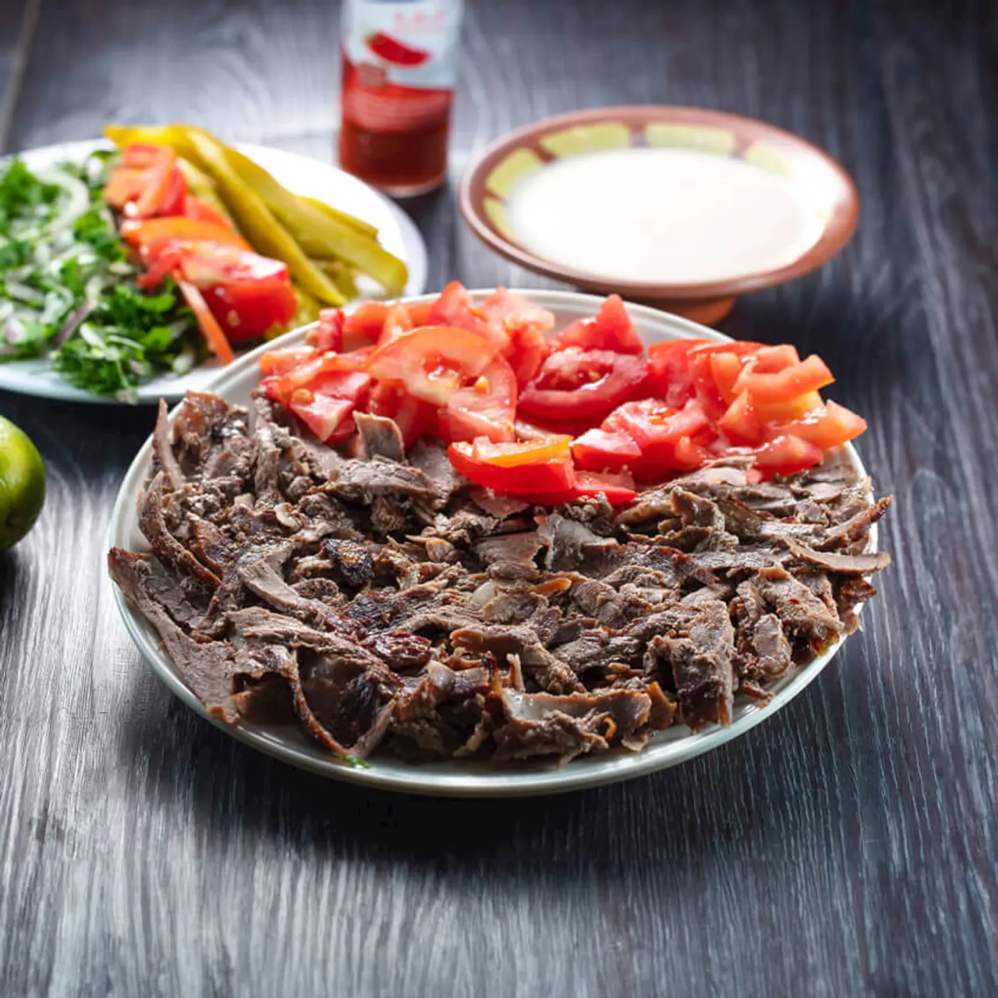 Plate Shawerma Meat