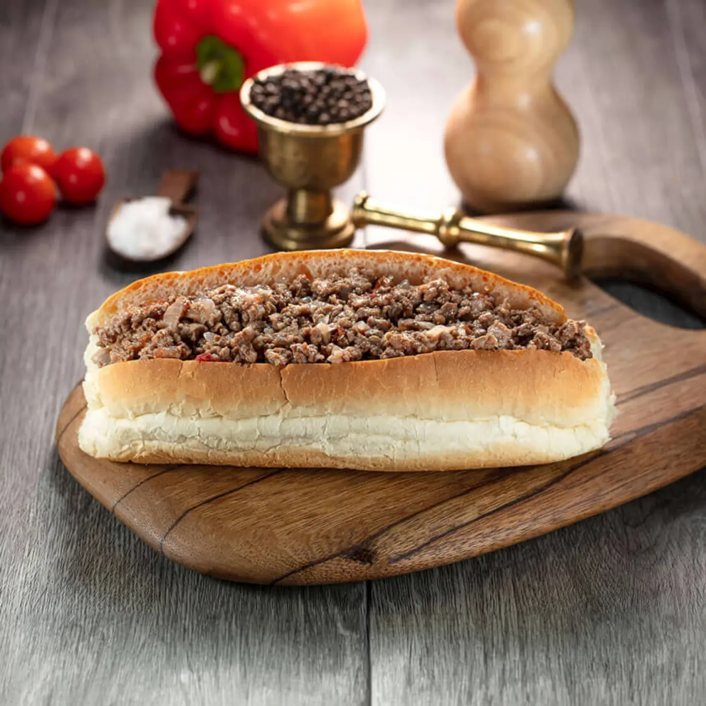 ساندوتش لحم مفروم