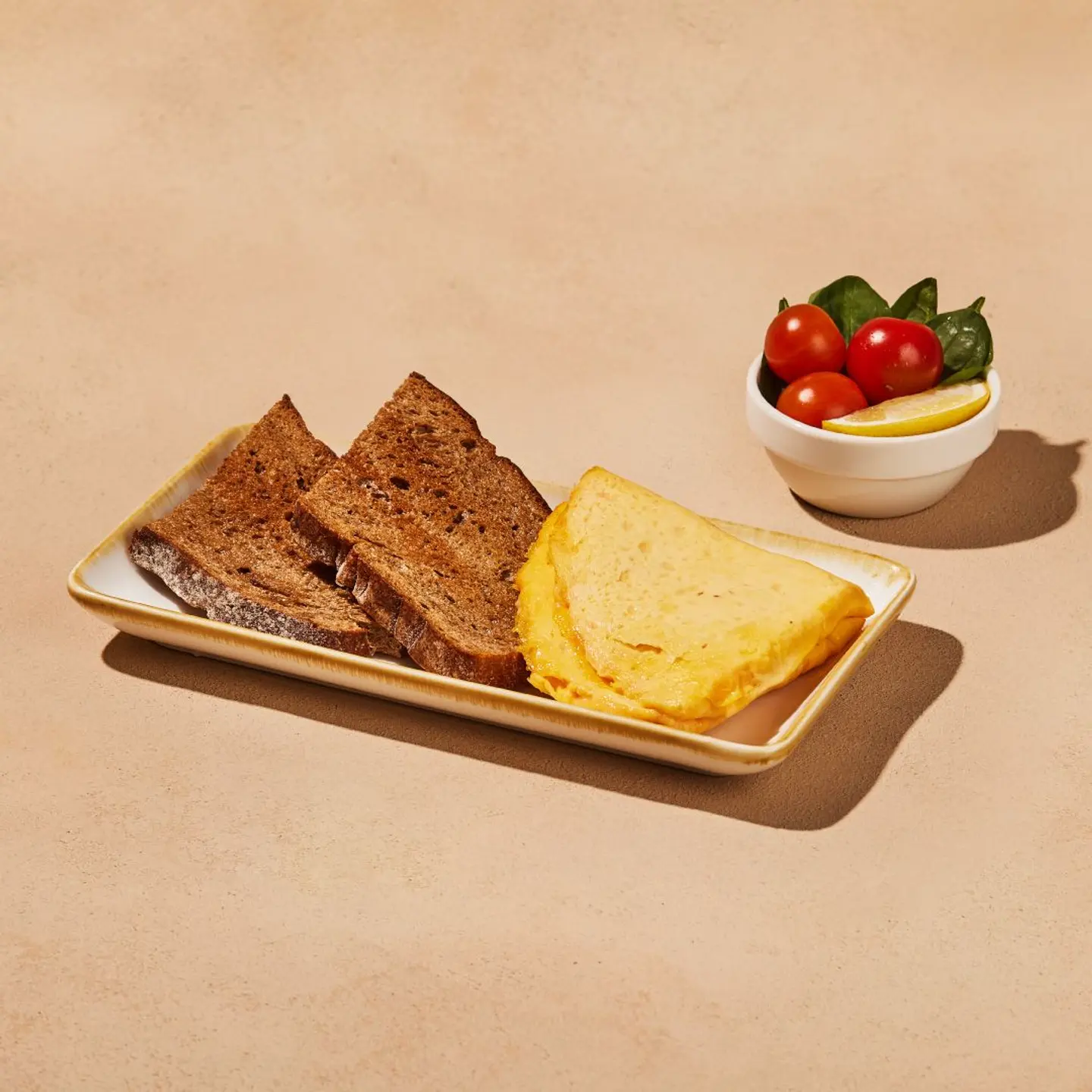 3 Egg Omelette With Toast