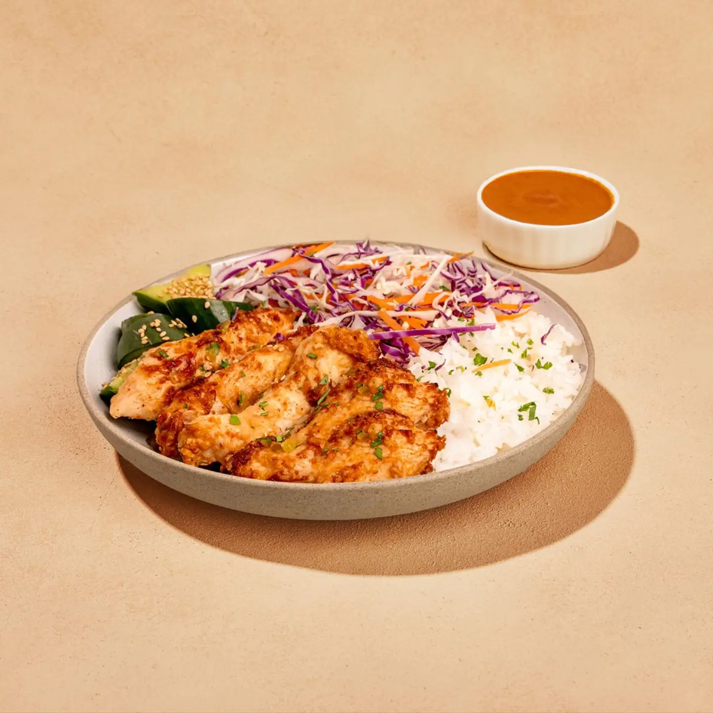 High Protein Dynamite Chicken Bowl