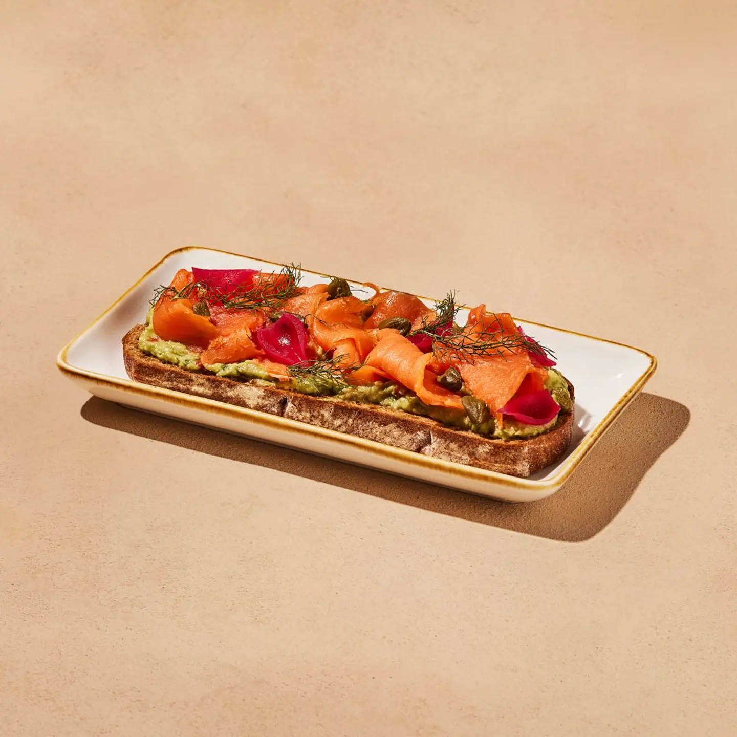 Smoked Salmon & Pesto Toast