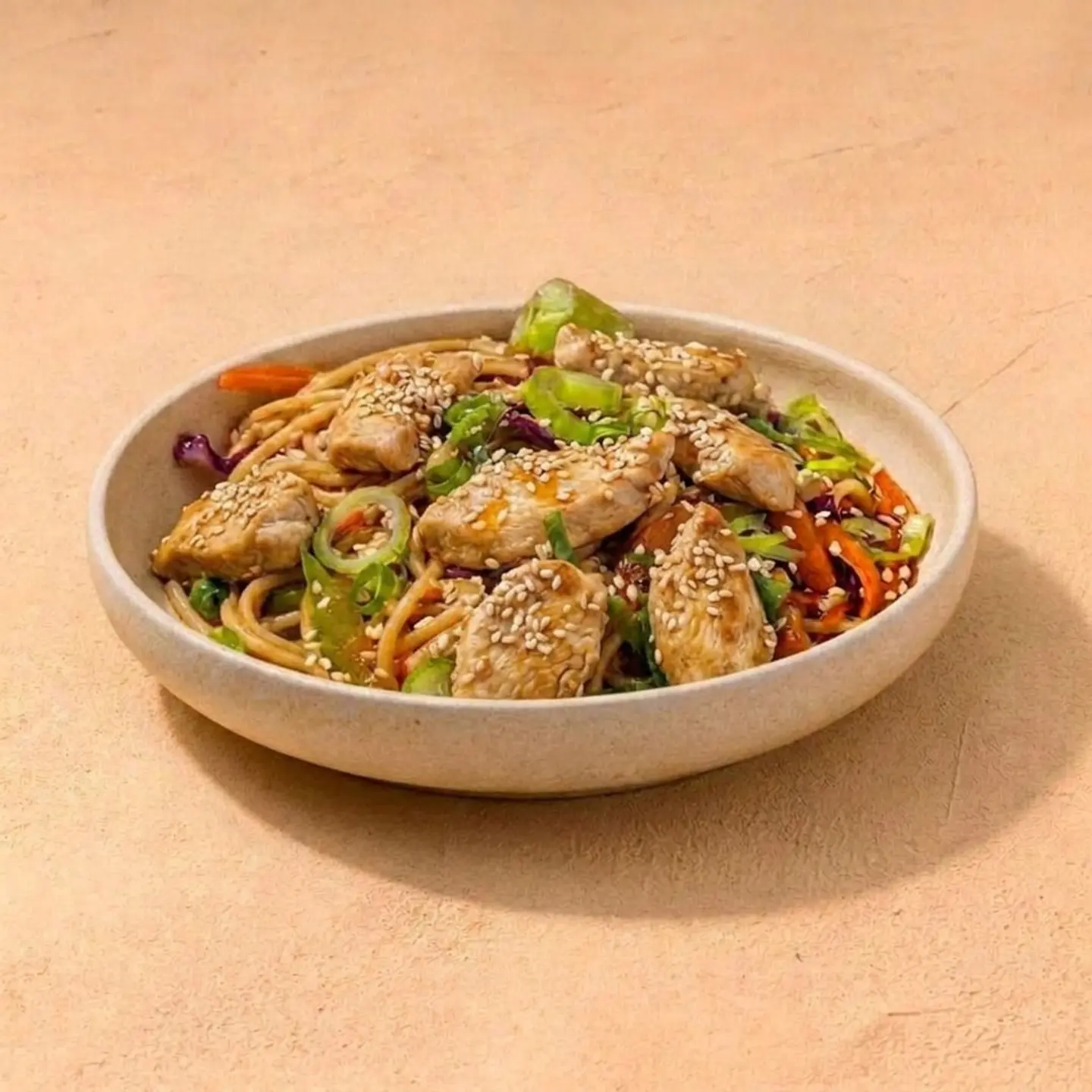 High Protein Teriyaki Chicken Noodles