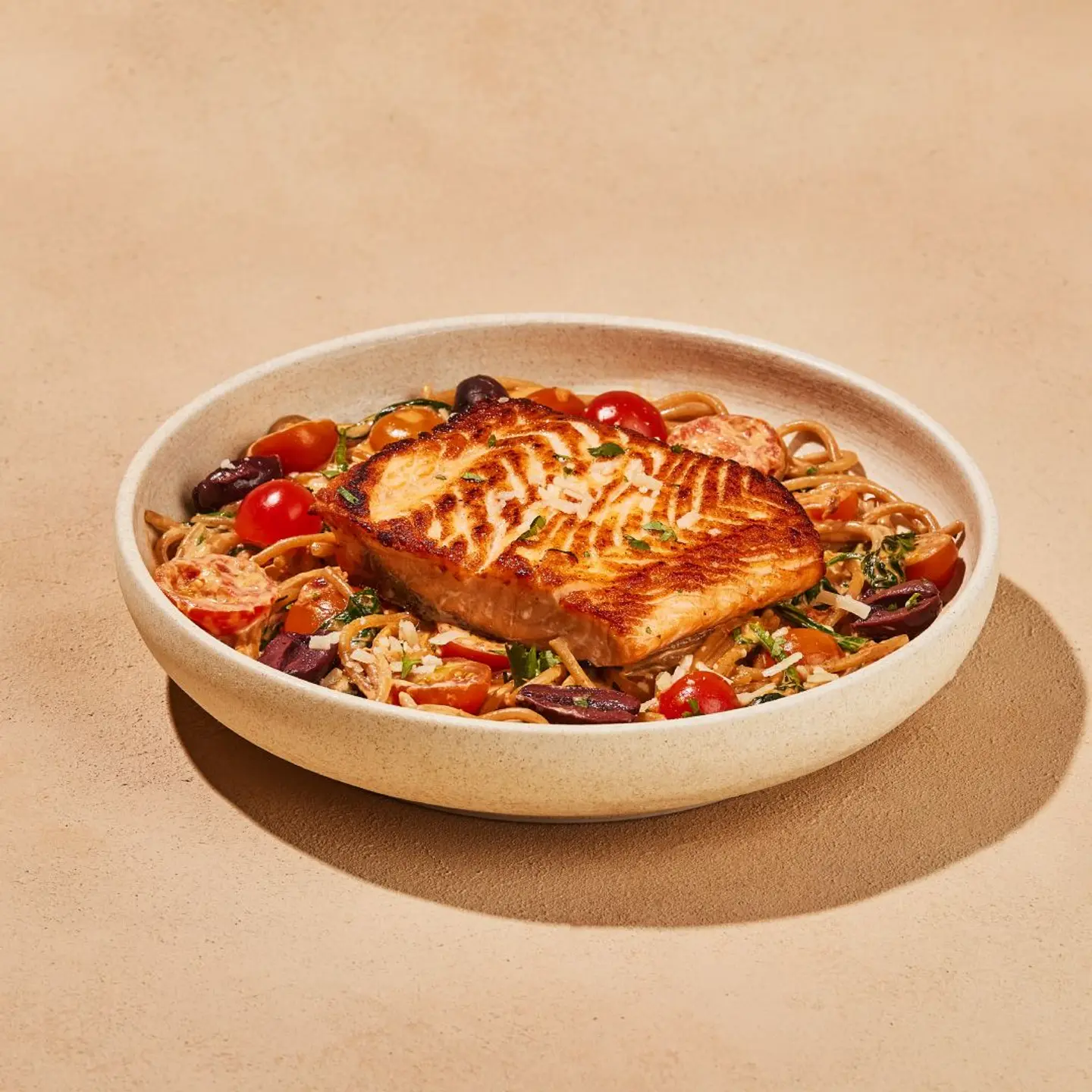 Tuscan Salmon & Spaghetti