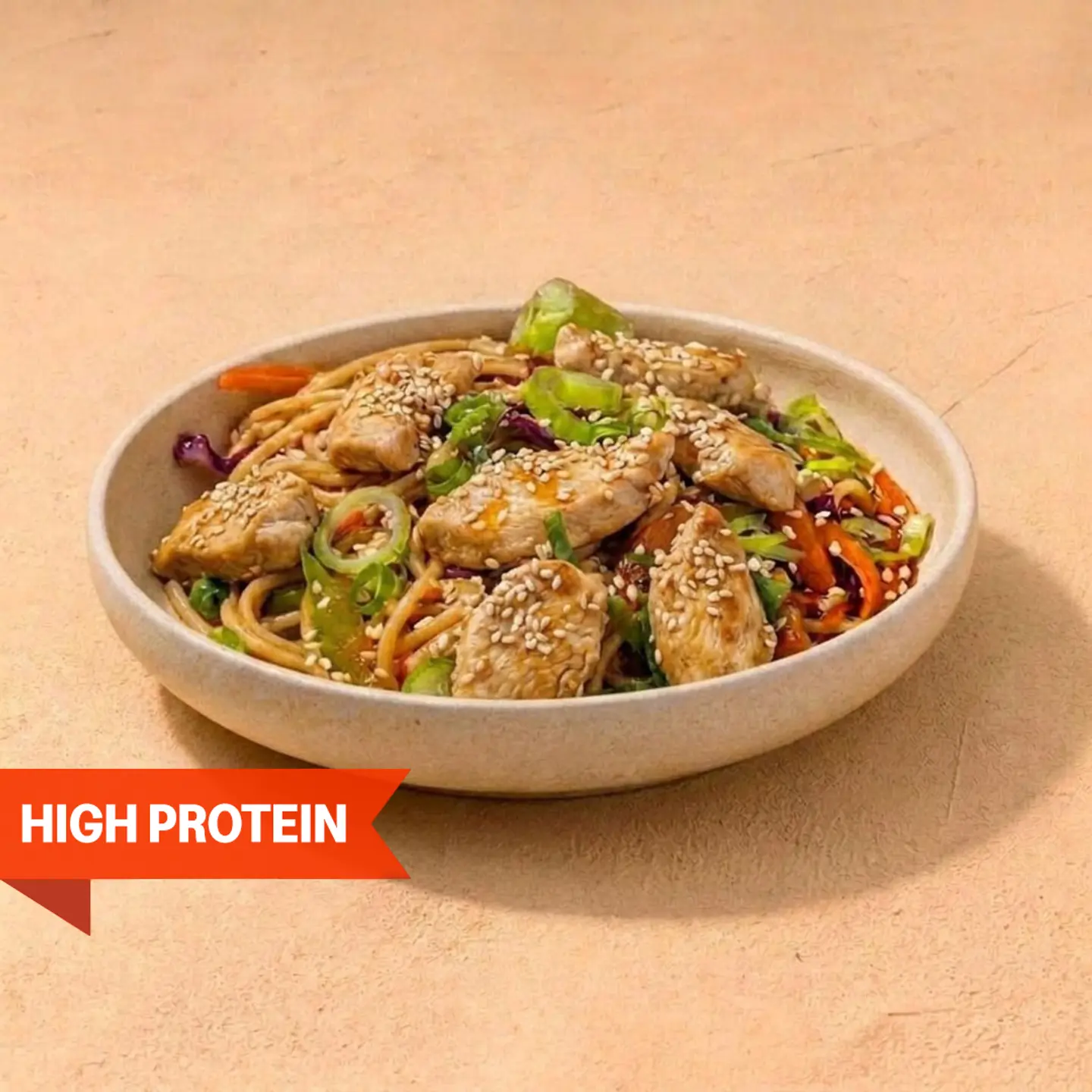 High Protein Teriyaki Chicken Noodles