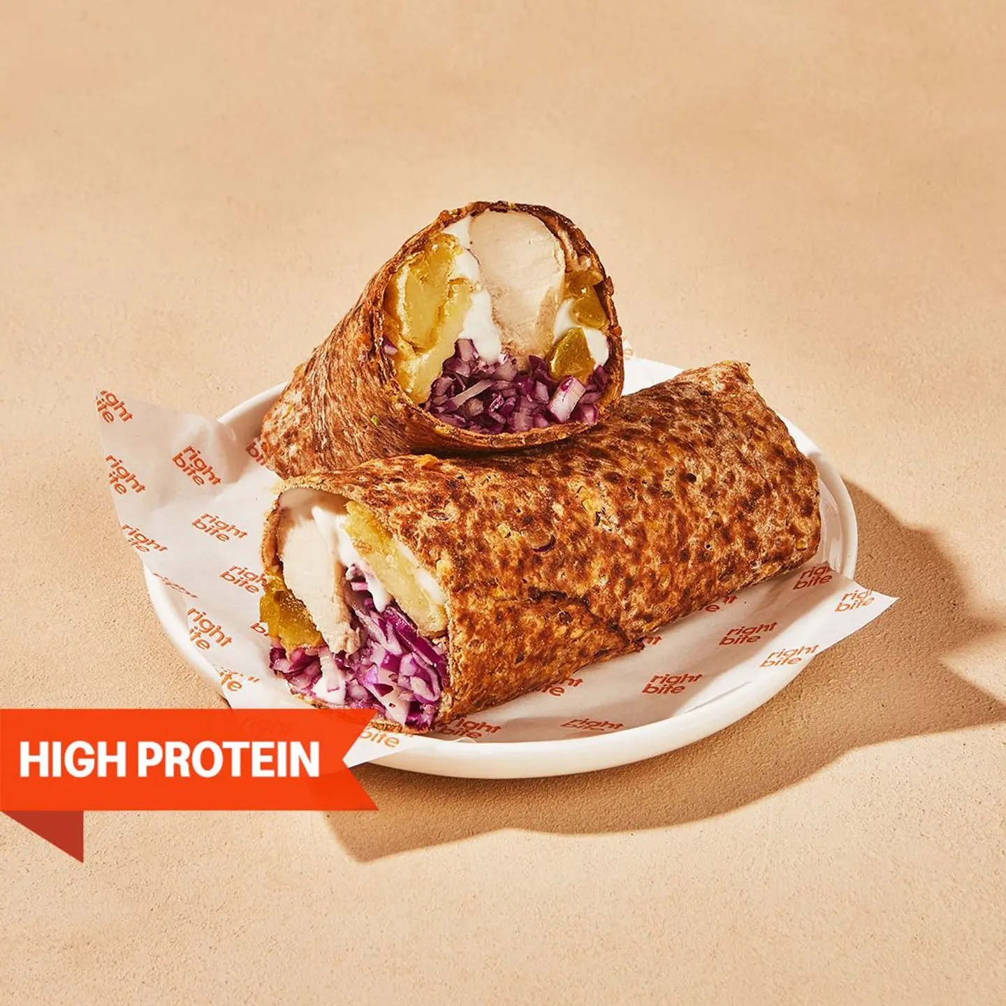 High Protein Chicken Tawook Wrap