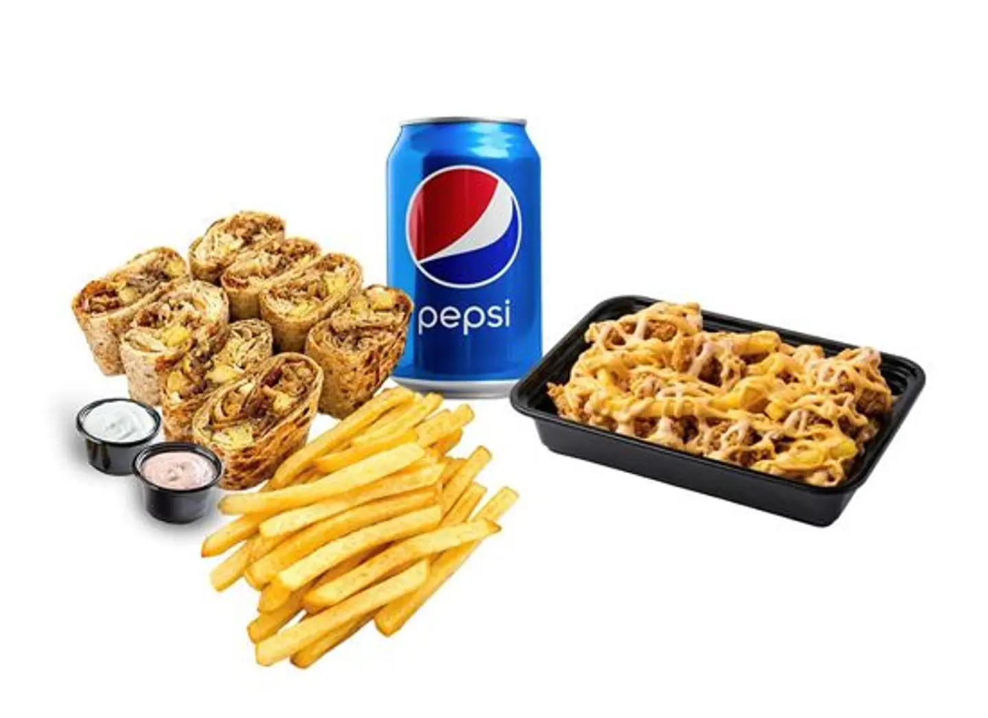 Arabic Flatbread With Chicken Fries