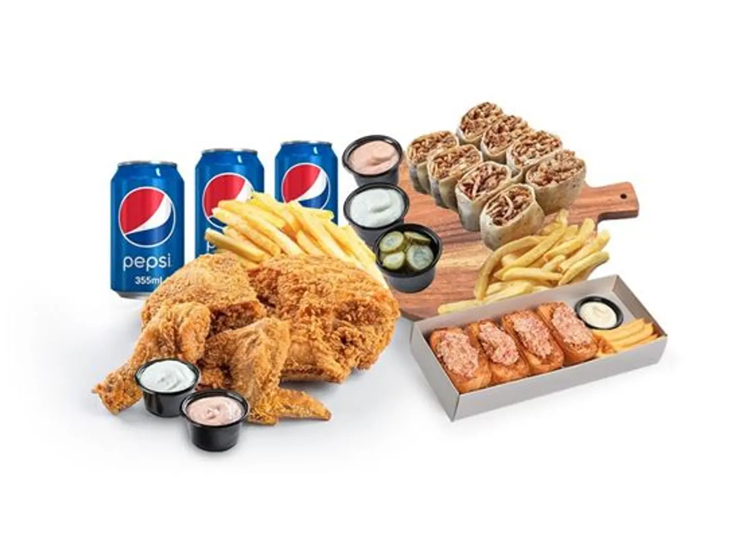 Regular Broasted Meal For Three People
