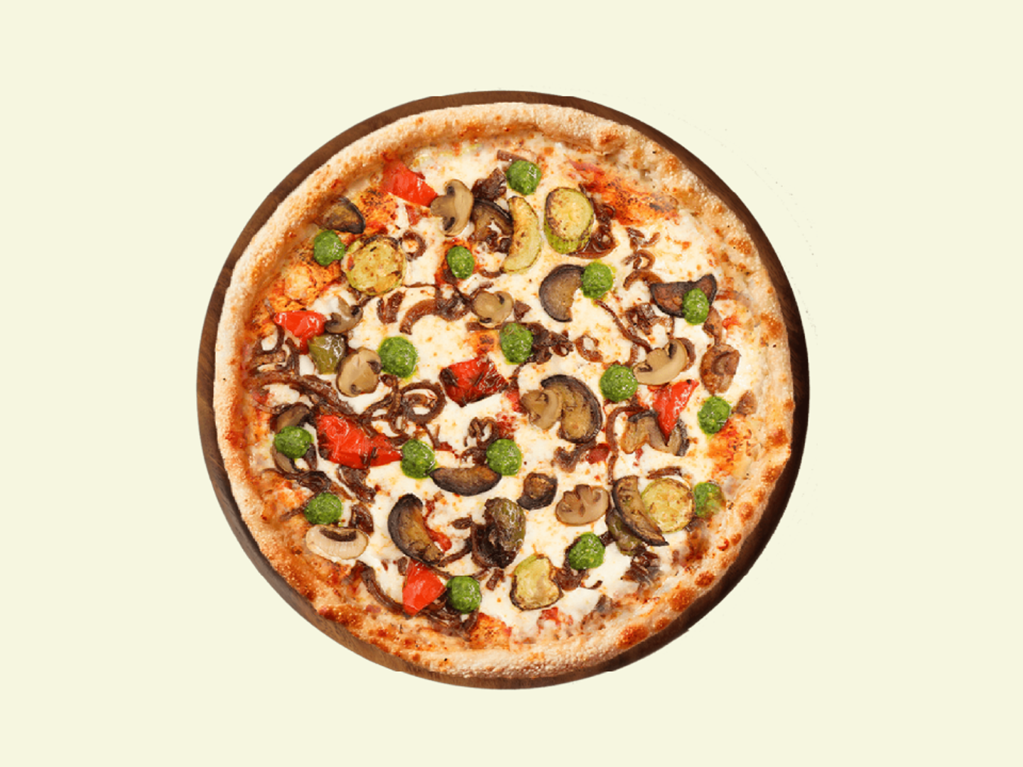 خضار مشويًة وسط - بيتــزا اختيارات الشيف الكبيرة