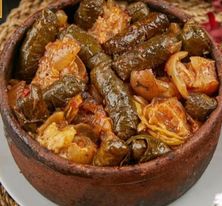 طاجن ورق عنب بالكوارع