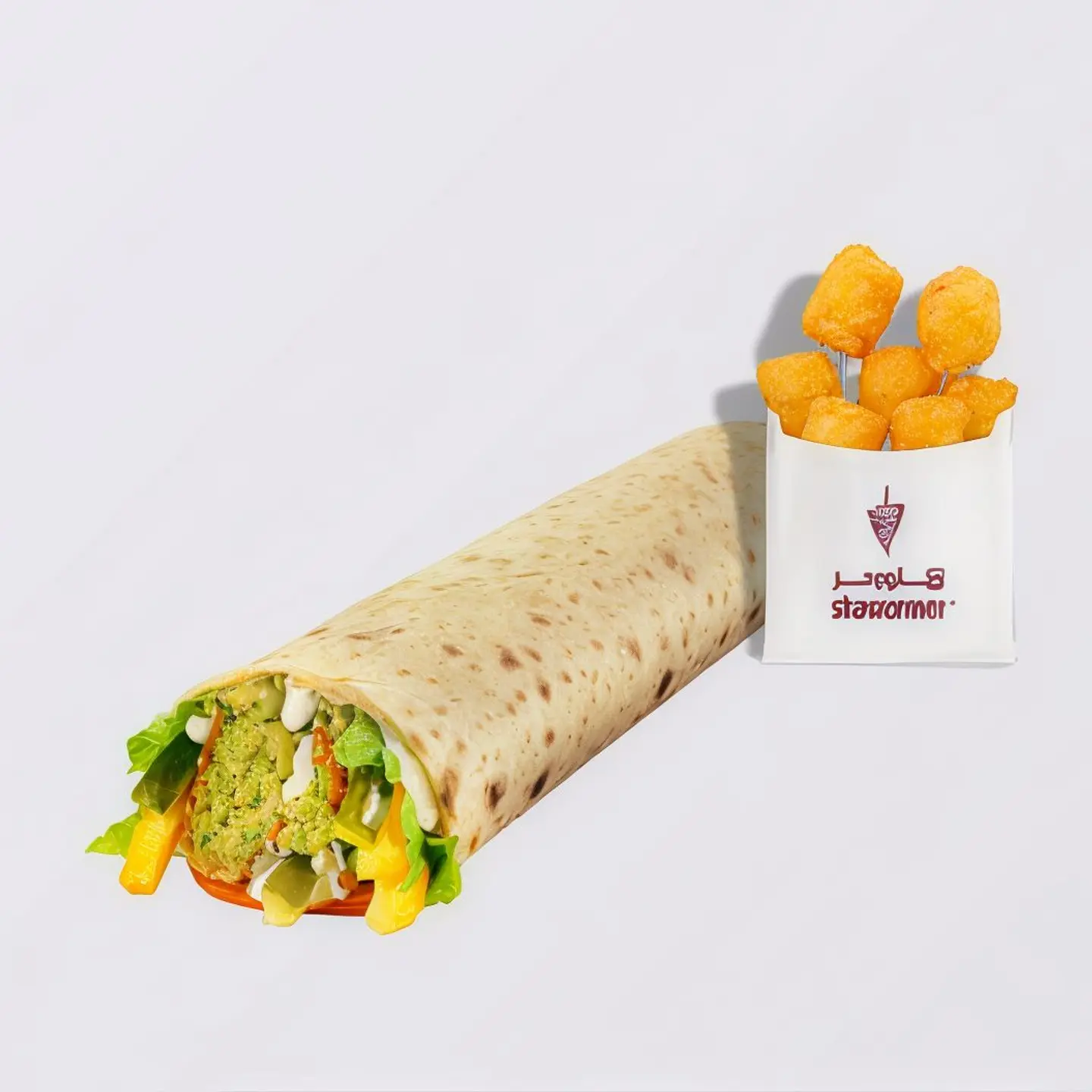 Falafel Sarouk And Potato Pops