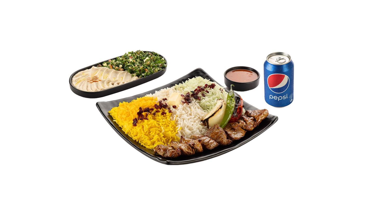 وجبة شيشليك ( اوصال لحم )