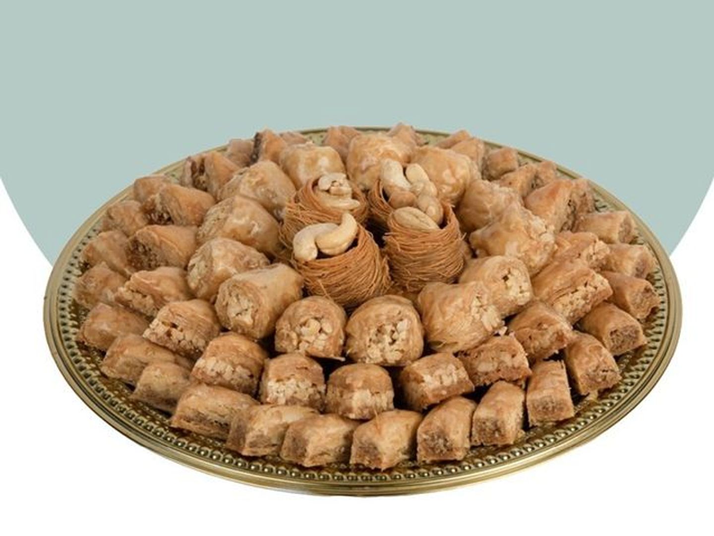 Medium Mixed Baklava Plate   Without Pistachios