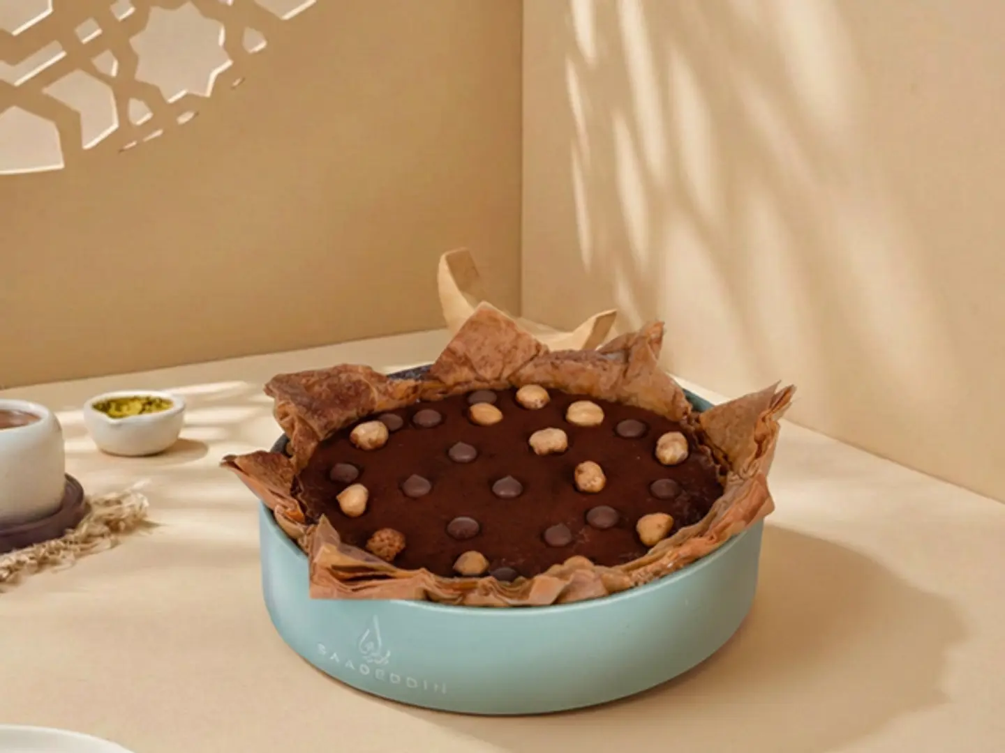 فخارية بودينغ بالبقلاوة