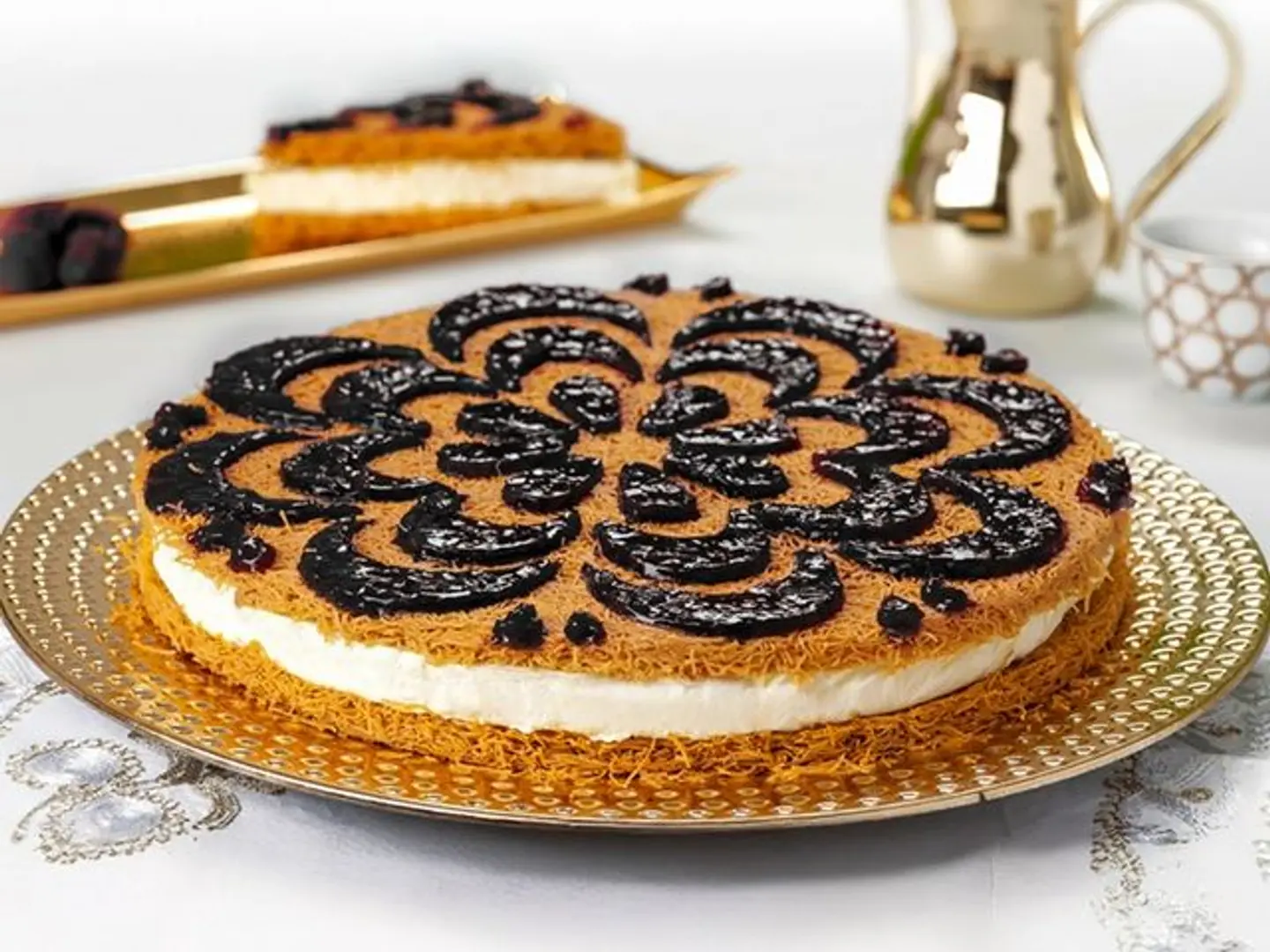 Cheese Kunafa With Blueberry 1/2 Kg