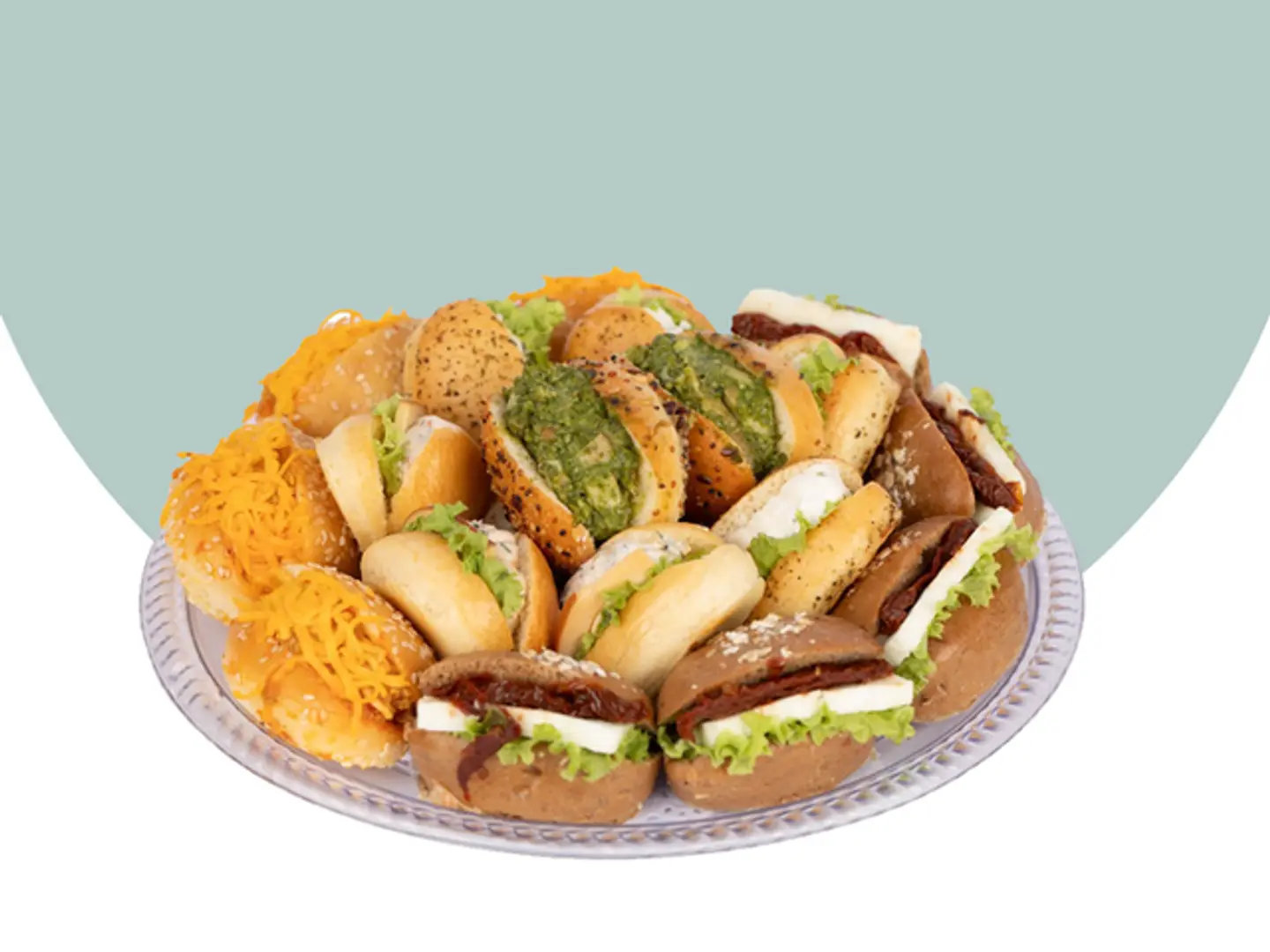 Special Round Mini Sandwich Plate